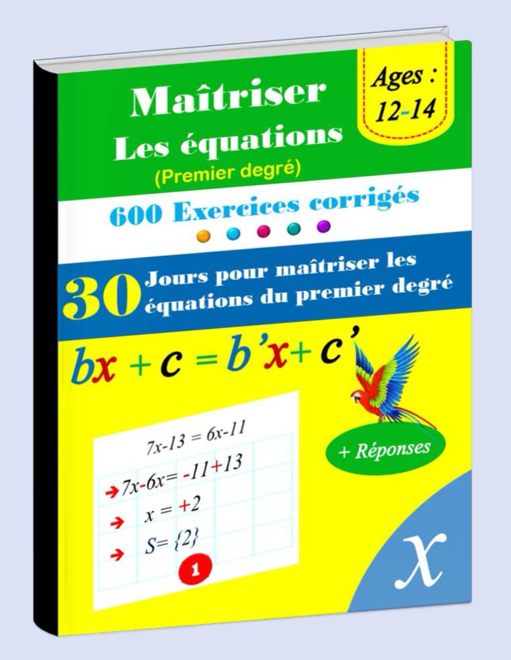 Maîtriser les équations du premier degré en 30 jours: 600 Exercices corrigés pour une maîtrise progressive book