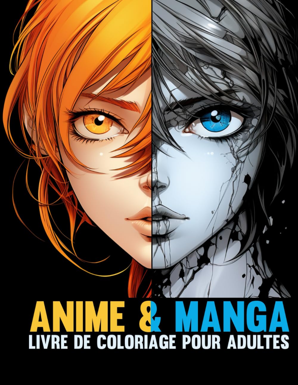 Livre de Coloriage Manga & Anime: 50 Dessins de Personnages Manga Japonais et Dessins Animés pour Adultes et Adolescents book