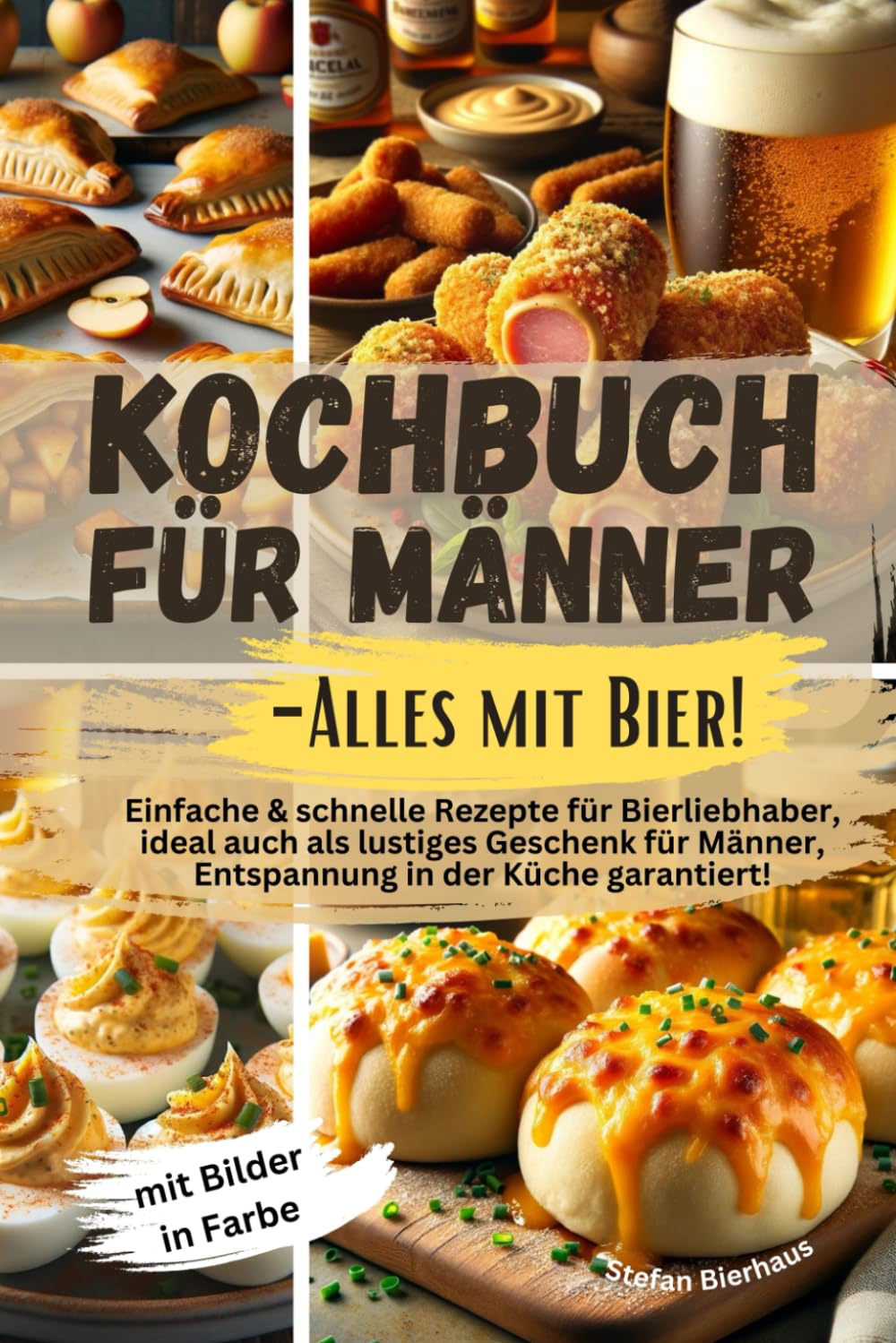 Kochbuch für Männer-Alles mit Bier!: Einfache & schnelle Rezepte für Bierliebhaber, ideal auch als lustiges Geschenk für Männer, Entspannung in der Küche garantiert! Mit Bilder in Farbe book