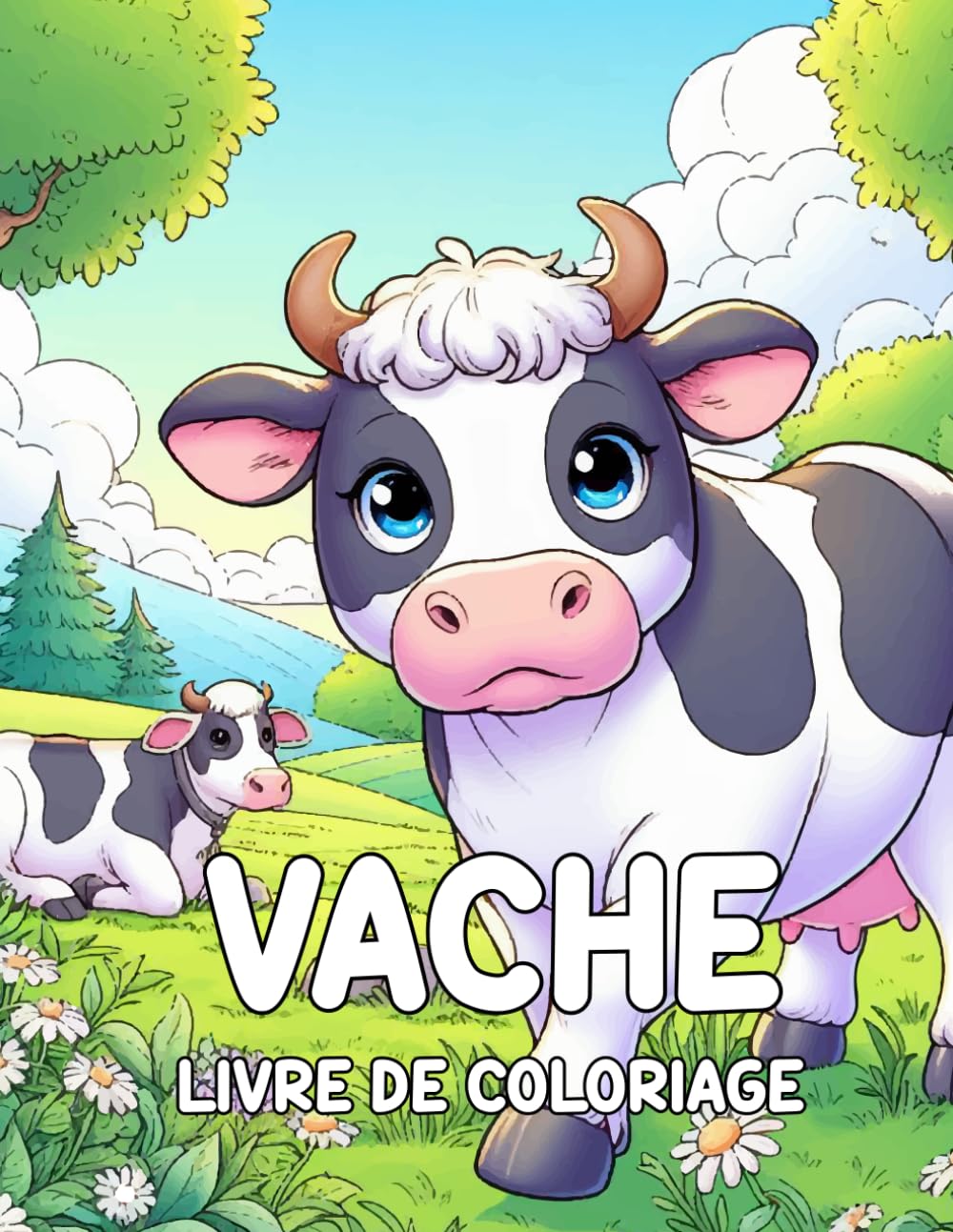 Vache Livre de Coloriage: 30 Dessins de Vaches Amusantes à Colorier - Idéal pour Garçons et Filles! book