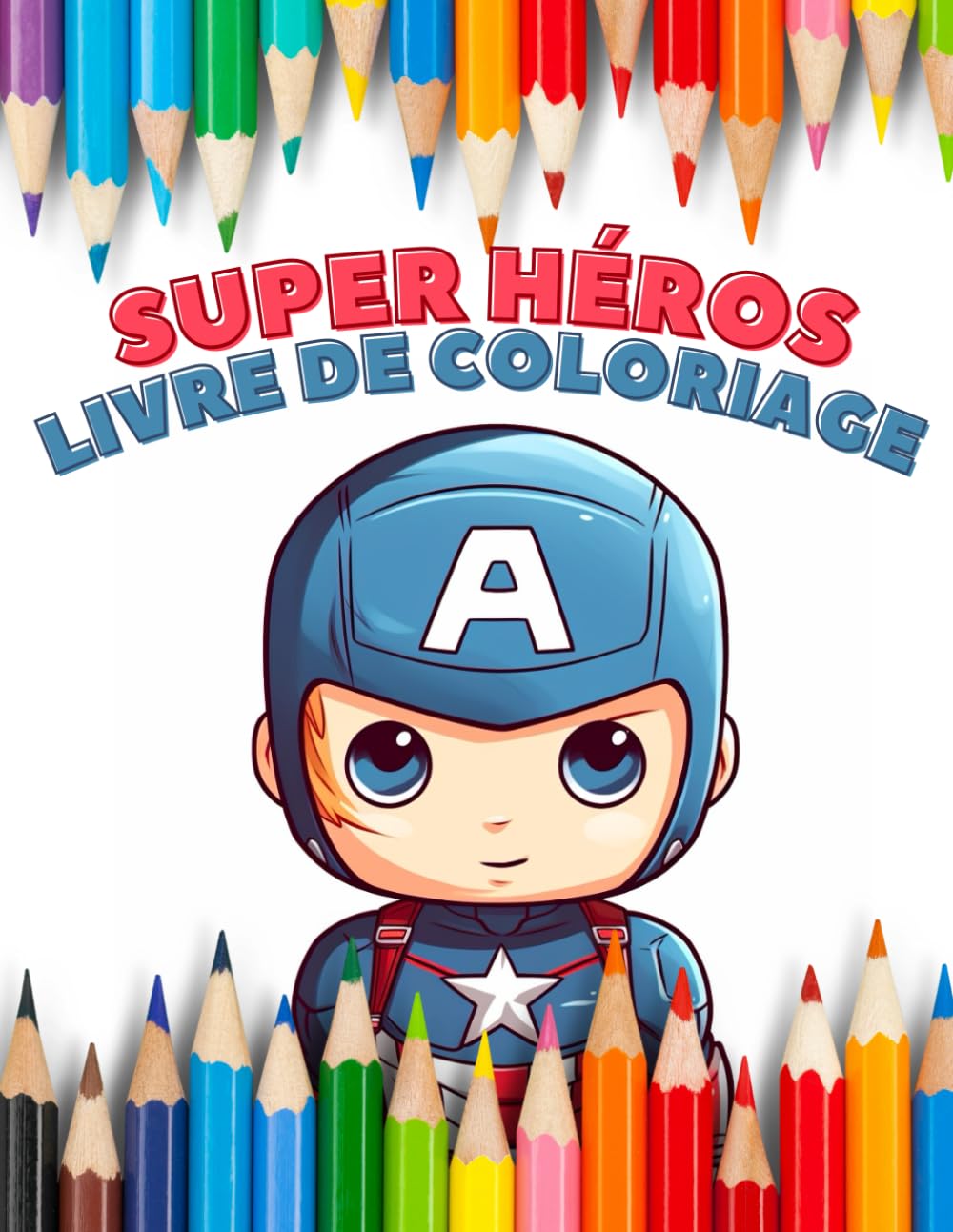 Livre de coloriage de super héros pour les enfants: 50 super héros à colorier ! book