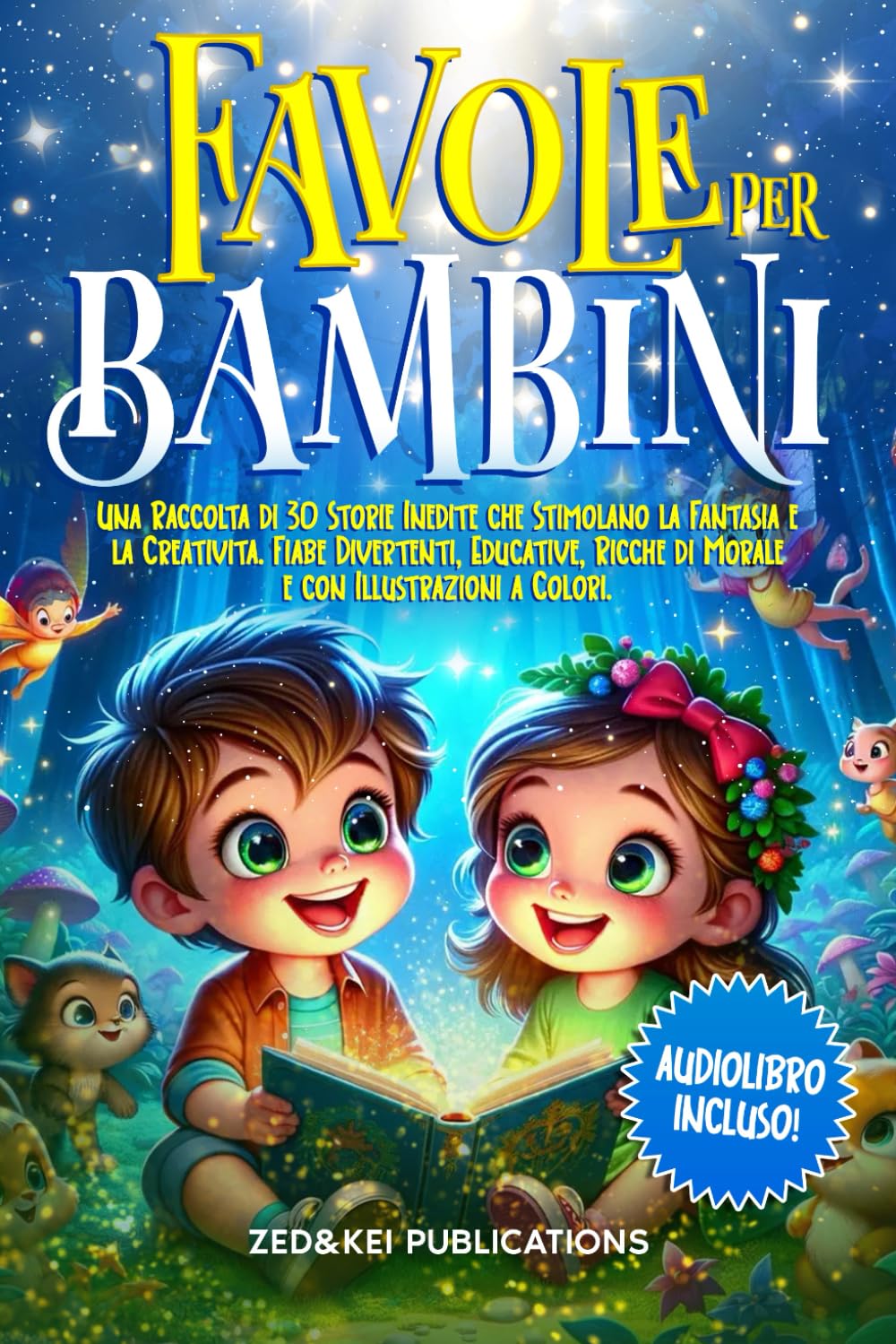 FAVOLE PER BAMBINI: Una Raccolta di 30 Storie Inedite che Stimolano la Fantasia e la Creatività. Fiabe Divertenti, Educative, Ricche di Morale e con Illustrazioni a Colori. (AUDIOLIBRO Incluso) book