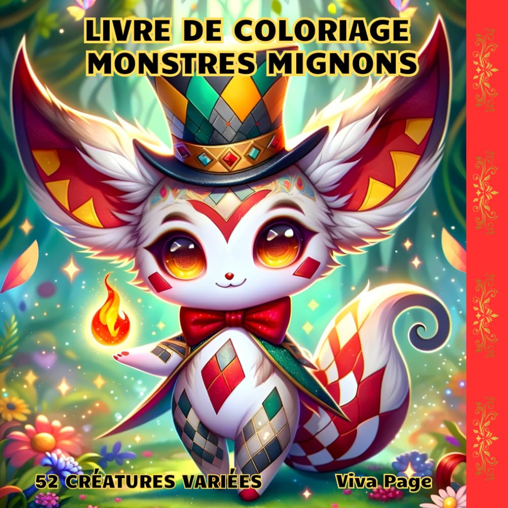 Livre de Coloriage de Monstres Mignons: Découvrez 52 Créatures Variées Kawaii, Fantastiques et Bizarres, Idéales pour se Détendre et Déstresser, pour ... Un Passe-temps Agréable, Amusant et Créatif. Film, Art & Culture