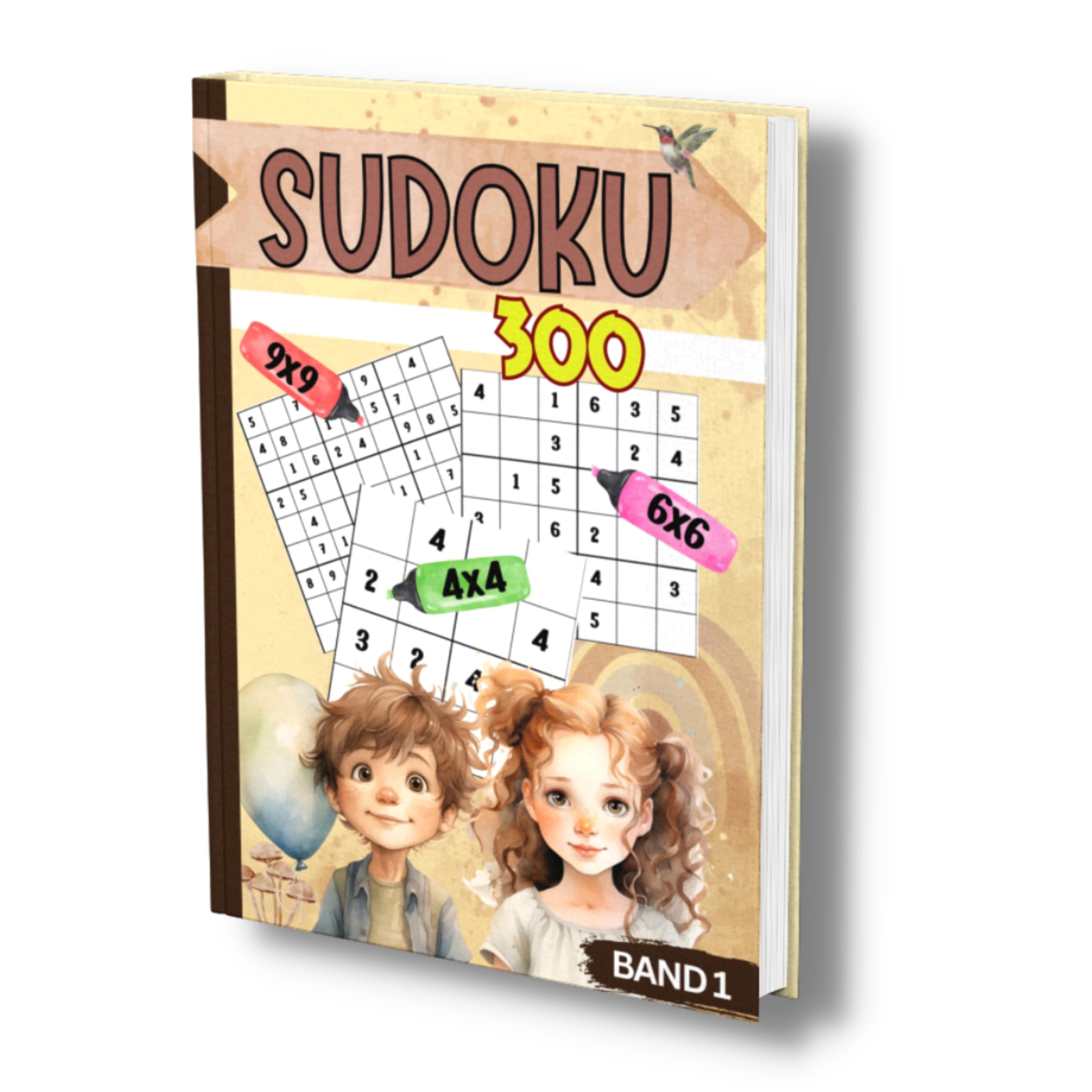 Sudoku für Kinder: Band 1: 300x Rätselspaß für Kids ab 6-8 Jahren. Level: sehr leicht bis schwer. Mit 4x4, 6x6 und 9x9 Gitter. book