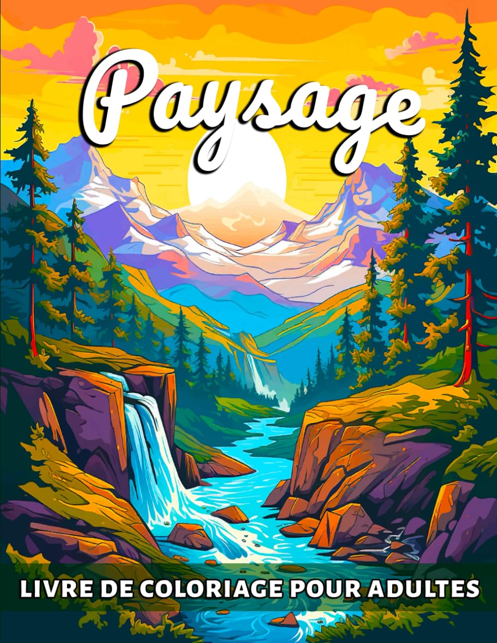 Paysage Livre de Coloriage pour Adultes: Coloriages de Paysages Conscients pour Adultes, Adolescents et Seniors. book