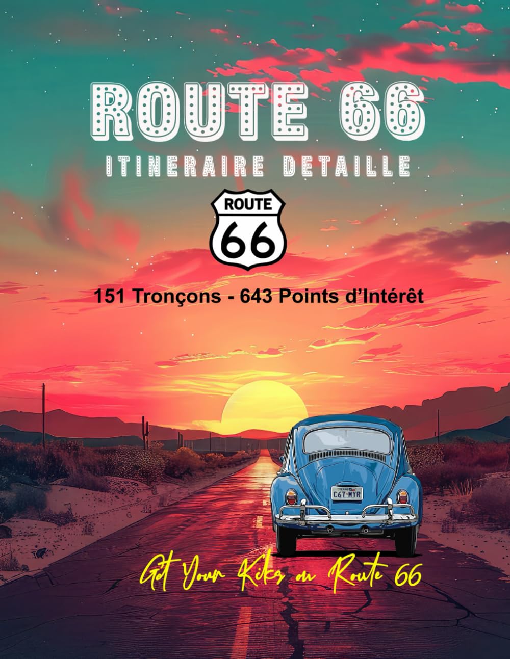 Route 66 - Itinéraire Détaillé: Guide composé de 151 tronçons précis, des indications routières, des points de changement de direction et des 643 ... Road " - Tout en couleur et en haute qualité book