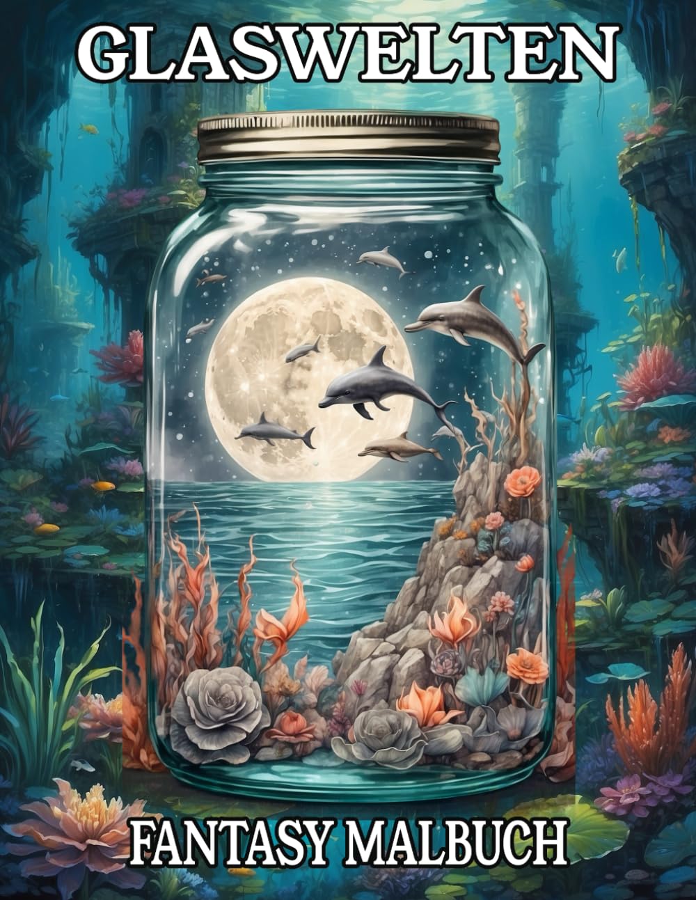 Glaswelten Fantasy Malbuch: Ausmalbuch für kreative Erwachsene und Jugendliche mit 50 fantasievollen Motiven im Glas für Stressabbau und Achtsamkeit ... für Erwachsene und Jugendliche, Band 1) Hobbies & Crafts