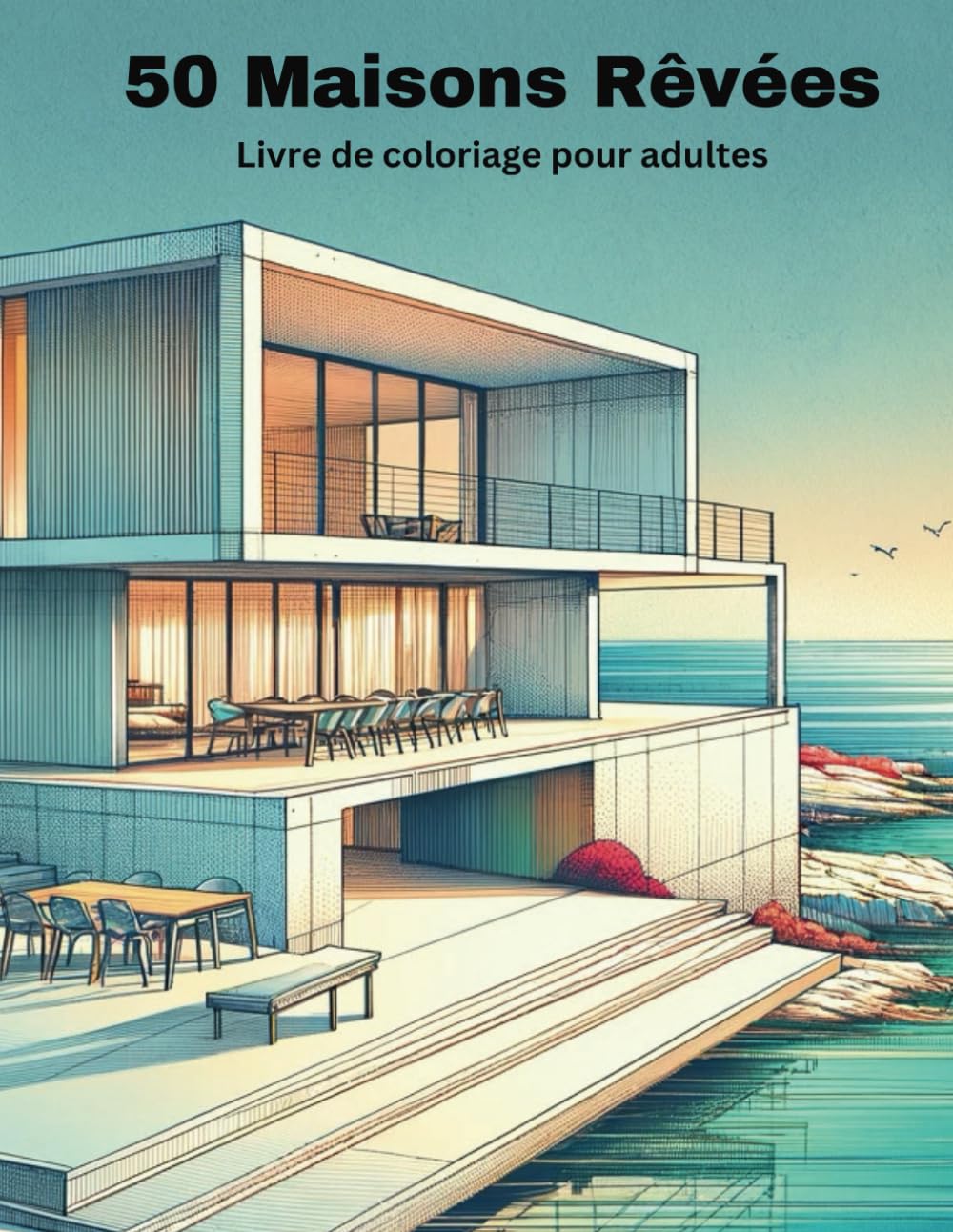 50 Maisons Rêvées. Livre de coloriage pour adultes. 50 illustrations relaxantes et inspirantes d'architecture et d'intérieurs book