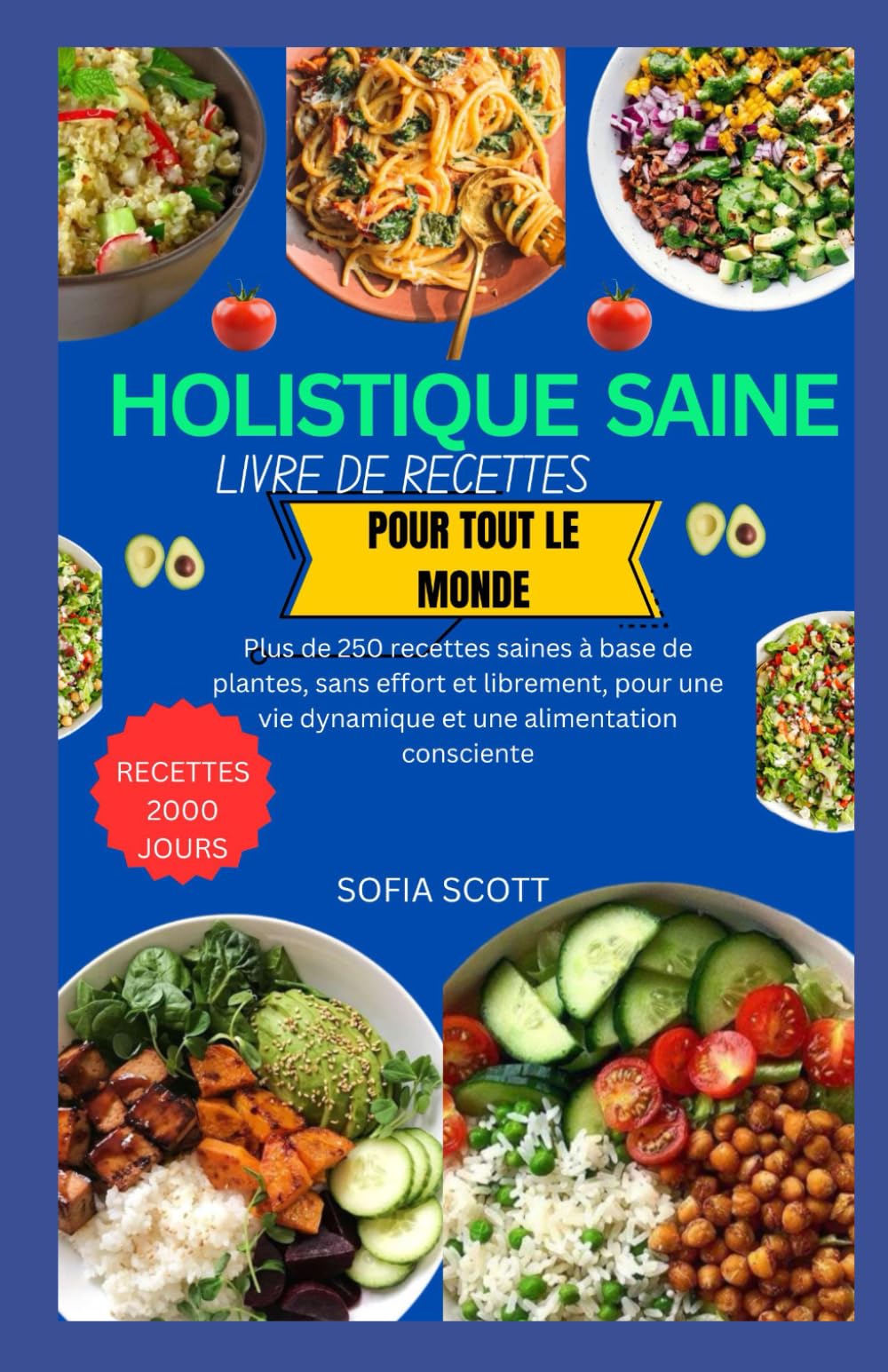 LIVRE DE CUISINE HOLISTIQUE SAINE POUR TOUS: Plus de 250 recettes saines à base de plantes, sans effort et librement, pour une vie dynamique et une alimentation consciente book