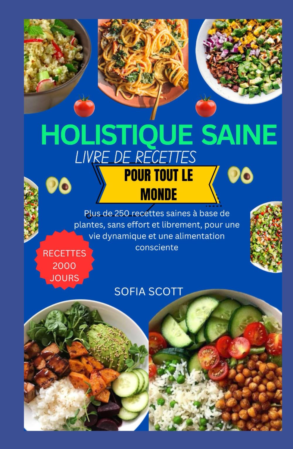 LIVRE DE CUISINE HOLISTIQUE SAINE POUR TOUS: Plus de 250 recettes saines à base de plantes, sans effort et librement, pour une vie dynamique et une alimentation consciente book