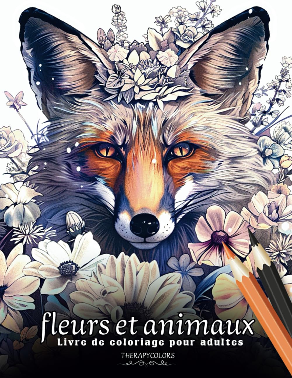 Fleurs et animaux / livre de coloriage pour adultes: Coloriage adulte, d'Animaux et de Fleurs. Coloriage zen, relaxant et anti Stress ! book