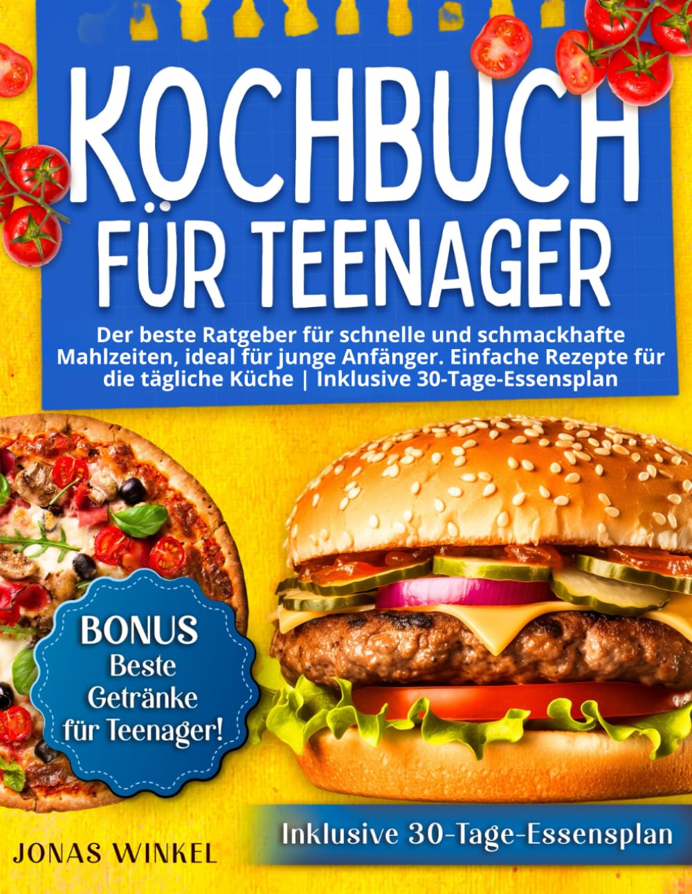 Kochbuch für Teenager: Der beste Ratgeber für schnelle und schmackhafte Mahlzeiten, ideal für junge Anfänger. Einfache Rezepte für die tägliche Küche | Inklusive 30-Tage-Essensplan Leisure, Home & Garden