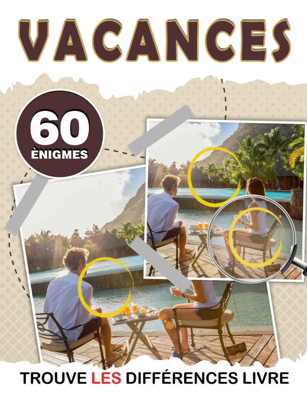 Vacances Trouve la Différence: Trouvez Les Différences En Vacances, Livre D'Activités Sur Les Objets Cachés, Jeux De Puzzles Parfaits Pour Toutes Les Occasions Et Soulagement De L'Anxiété book