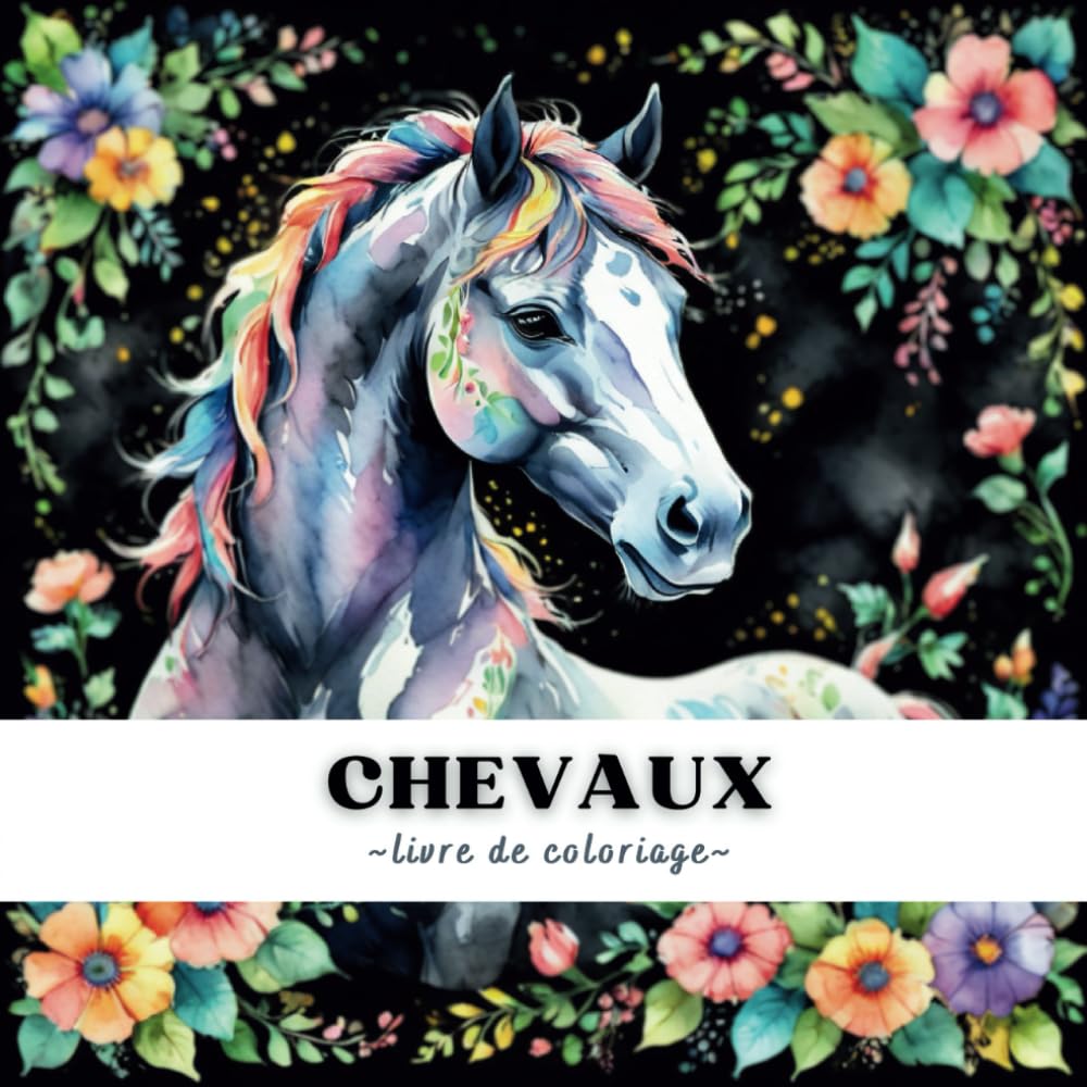 Chevaux Livre de Coloriage: Livre de Coloriage De Cheval Pour Enfants et Adultes - 46 illustrations book