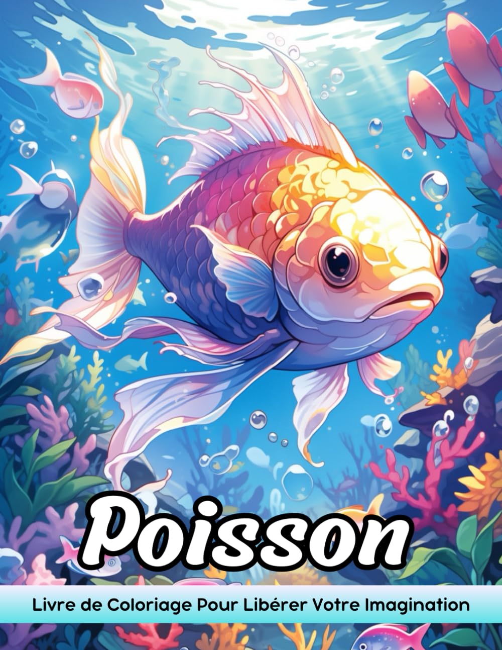 Poisson: Livre De Coloriage Adulte Avec Poisson Pour Soulagement Du Stress Et Relaxation Non-fiction