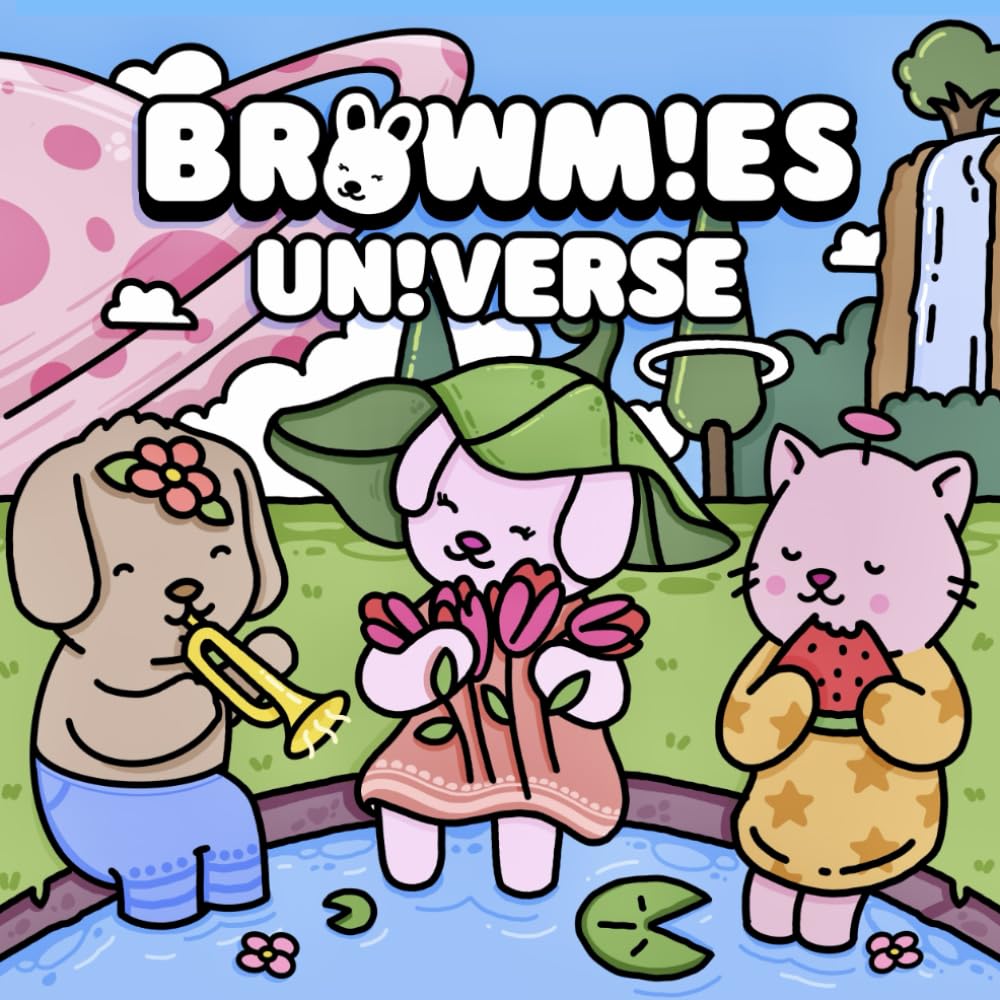 Browmies Universe Coloring Book: Bold & Easy Cute Designs for Adults and Kids A Relaxing Coloring Book to Calm Your Mind and Unleash Creativity. book