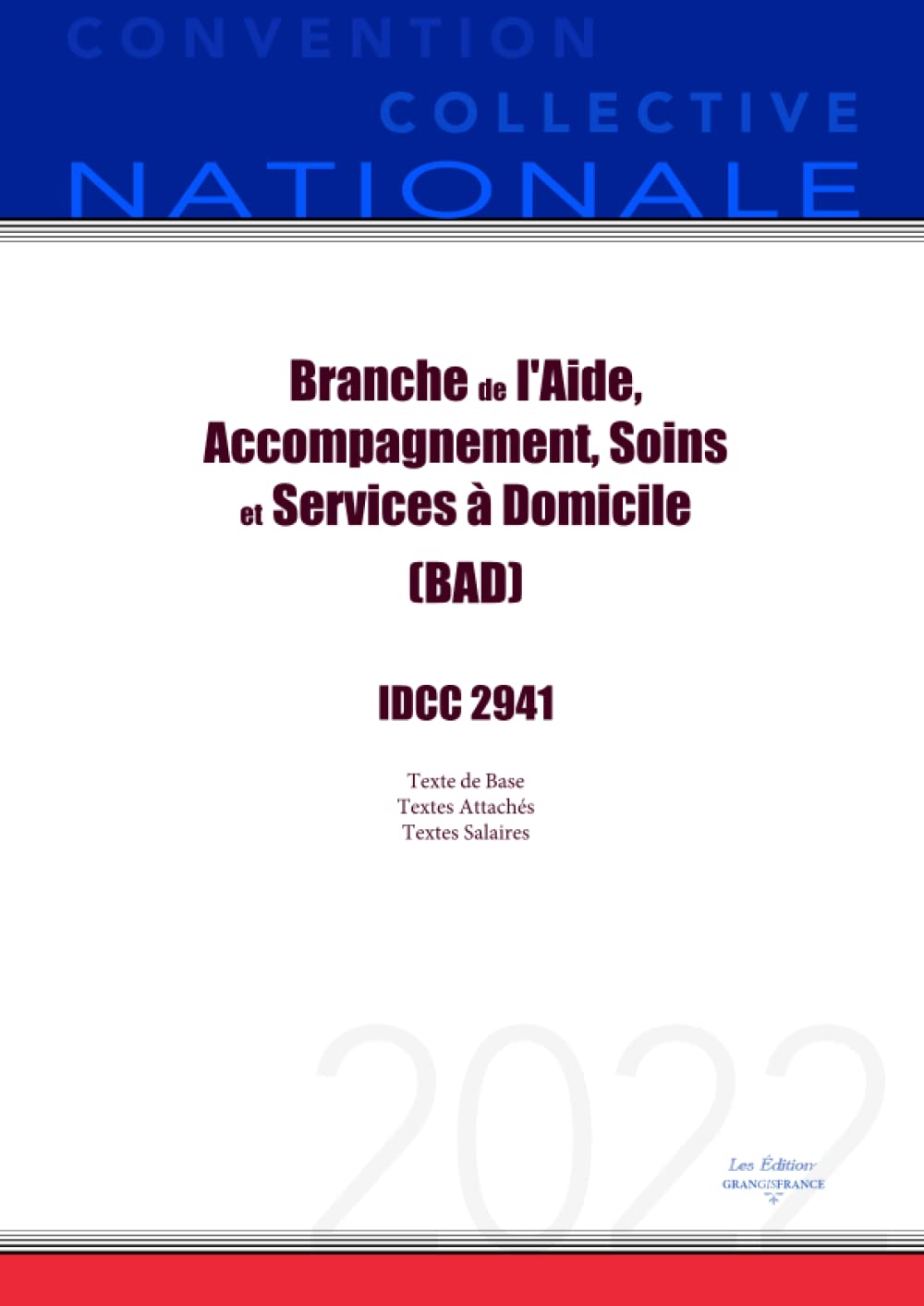 Convention Collective Nationale Branche de l'Aide, Accompagnement, Soins et Services à Domicile (BAD) IDCC 2941 book