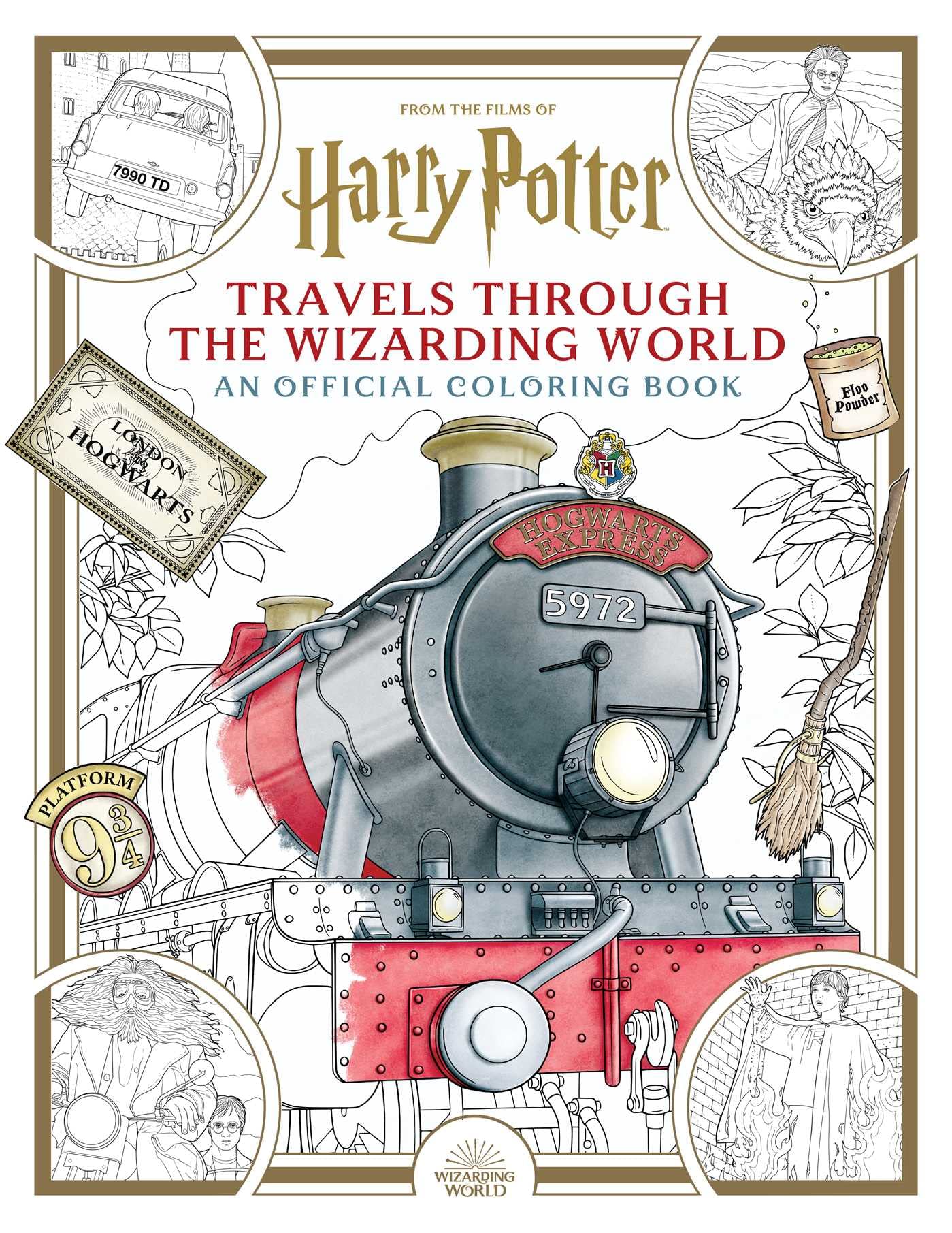 Harry Potter: Travels Through the Wizarding World: An Official Coloring Book Film, Art & Culture