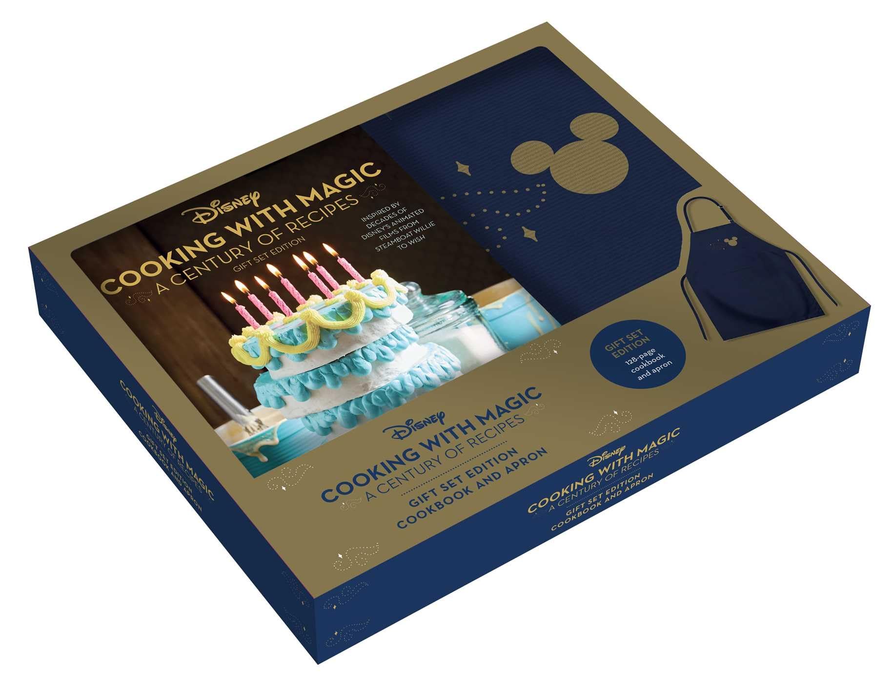 Disney: Cooking With Magic: A Century of Recipes Gift Set: Inspired by Decades of Disney's Animated Films from Steamboat Willie to Wish | Plus Exclusive Apron Leisure, Home & Garden