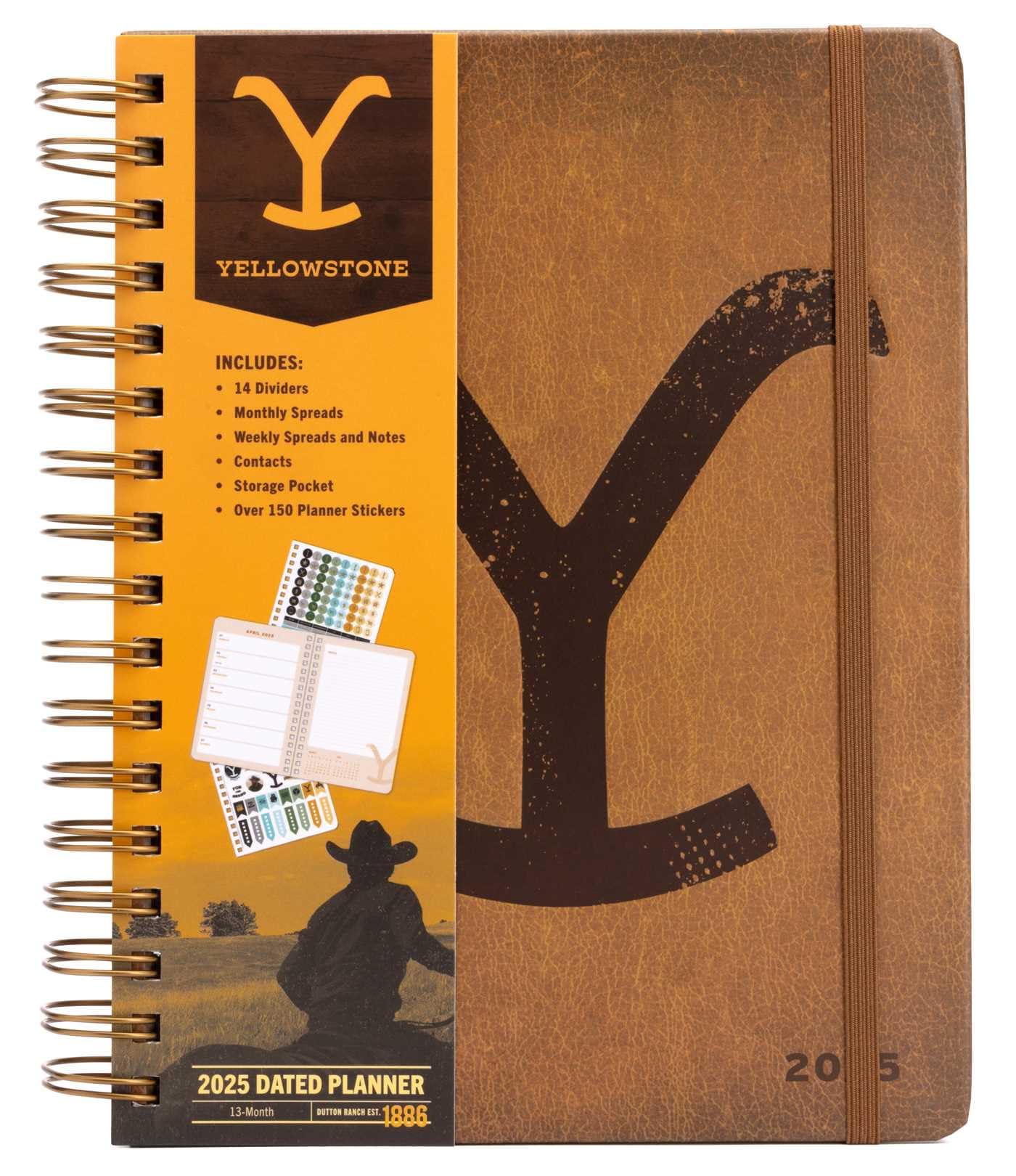 2025 Yellowstone: The Dutton Ranch 13-Month Weekly Planner Film, Art & Culture