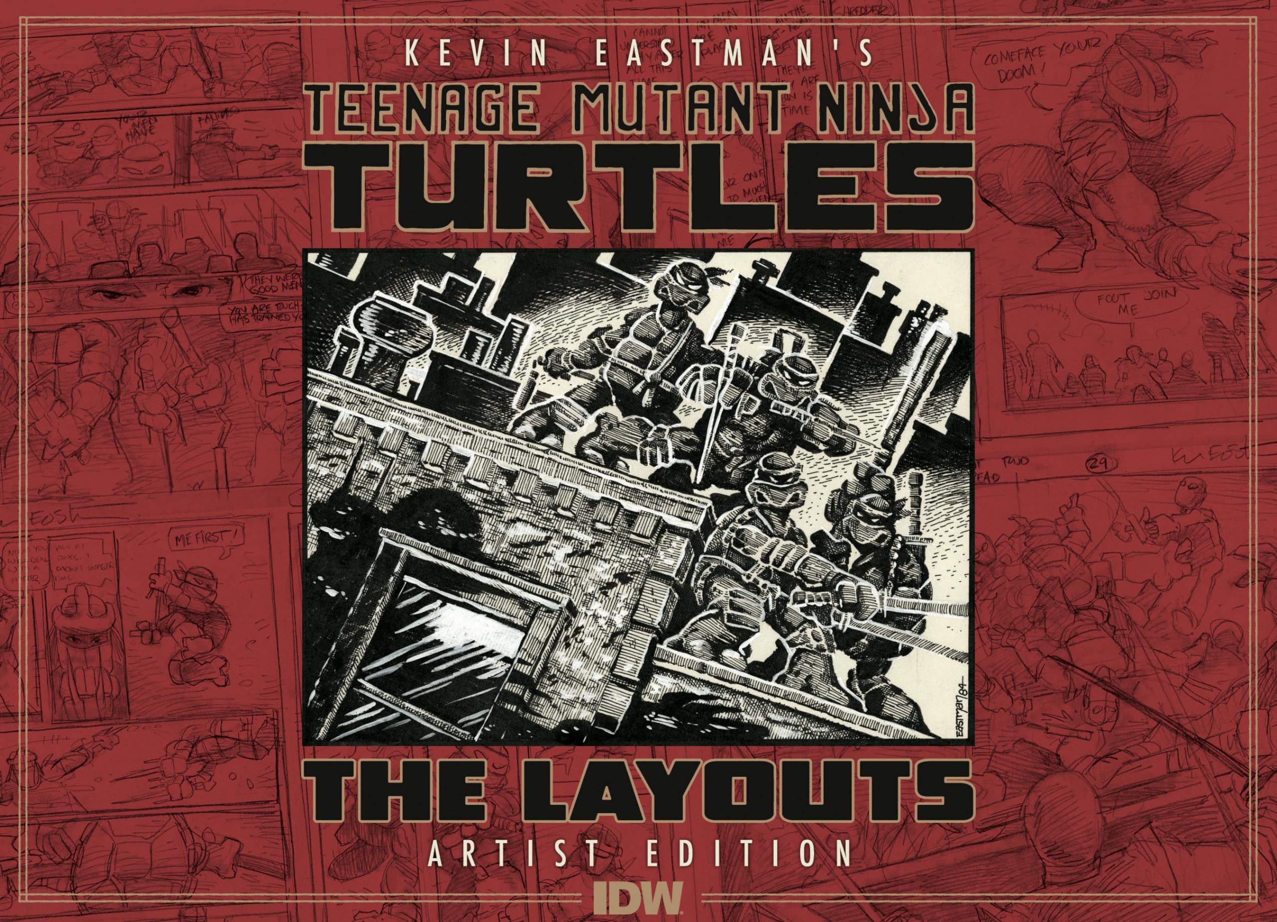 Teenage Mutant Ninja Turtles Layouts by Kevin Eastman Artist's Edition (Artist Edition) Manga