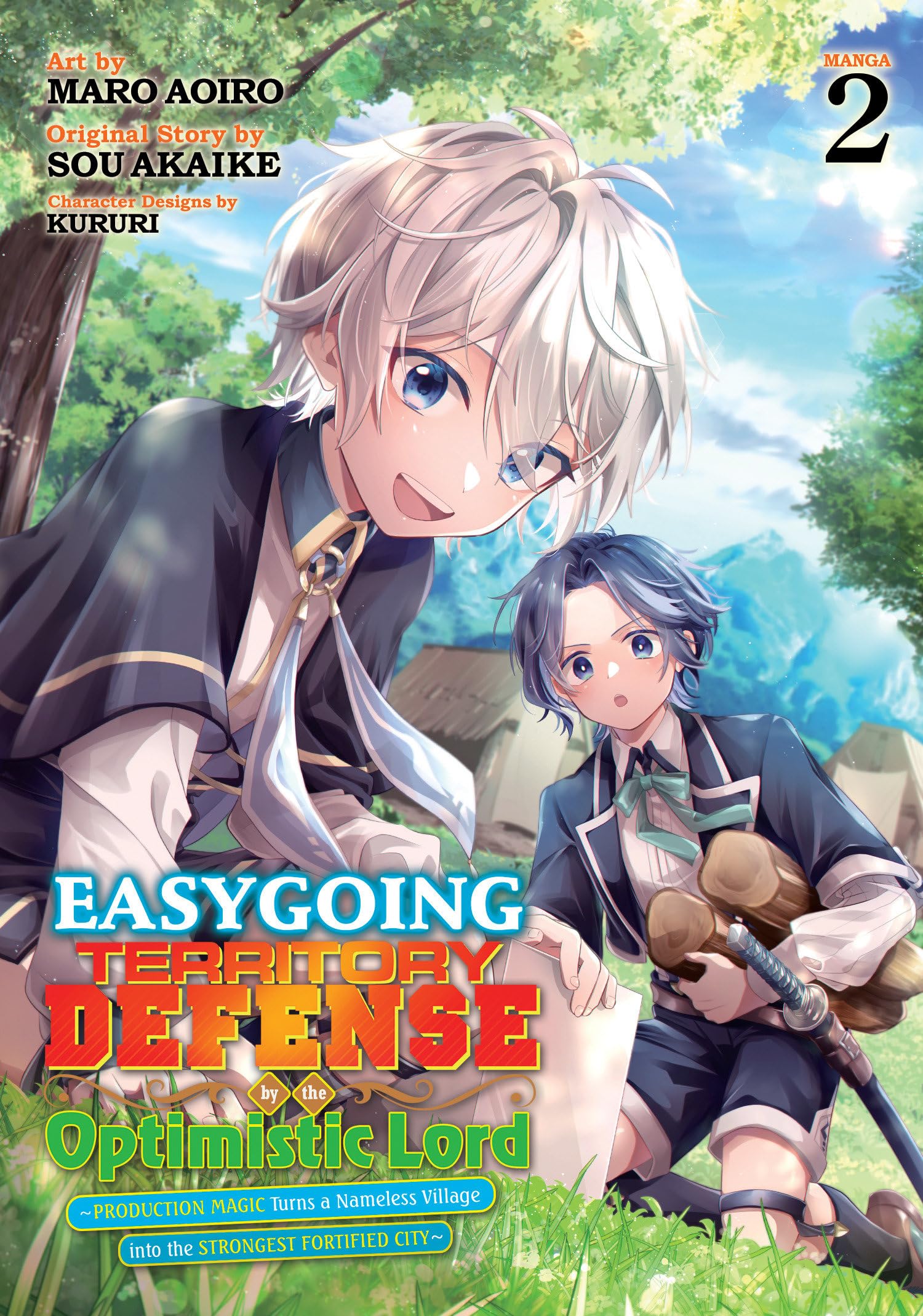 Easygoing Territory Defense by the Optimistic Lord: Production Magic Turns a Nameless Village Into the Strongest Fortified City (Manga) Vol. 2 Manga