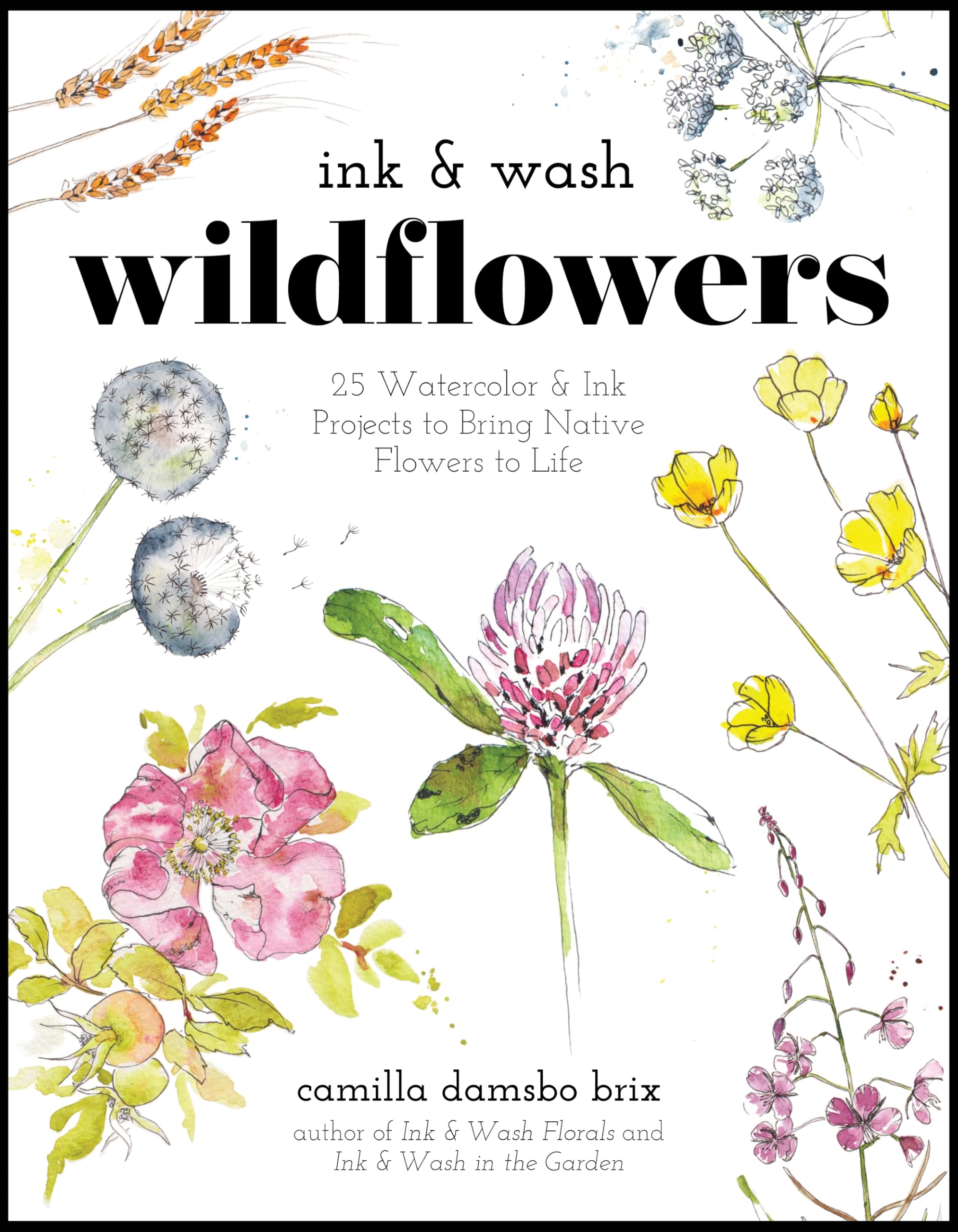 Ink & Wash Wildflowers: 25 Watercolor & Ink Projects to Bring Native Flowers to Life Arts & Music