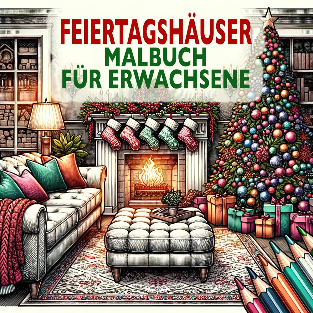 Feiertagshäuser Malbuch für Erwachsene: Festliche Gemütliche Häuser für Weihnachtszeit und Winterfeiertage: Festliche Gemutliche Hauser fur Weihnachtszeit und Winterfeiertage Lifestyle