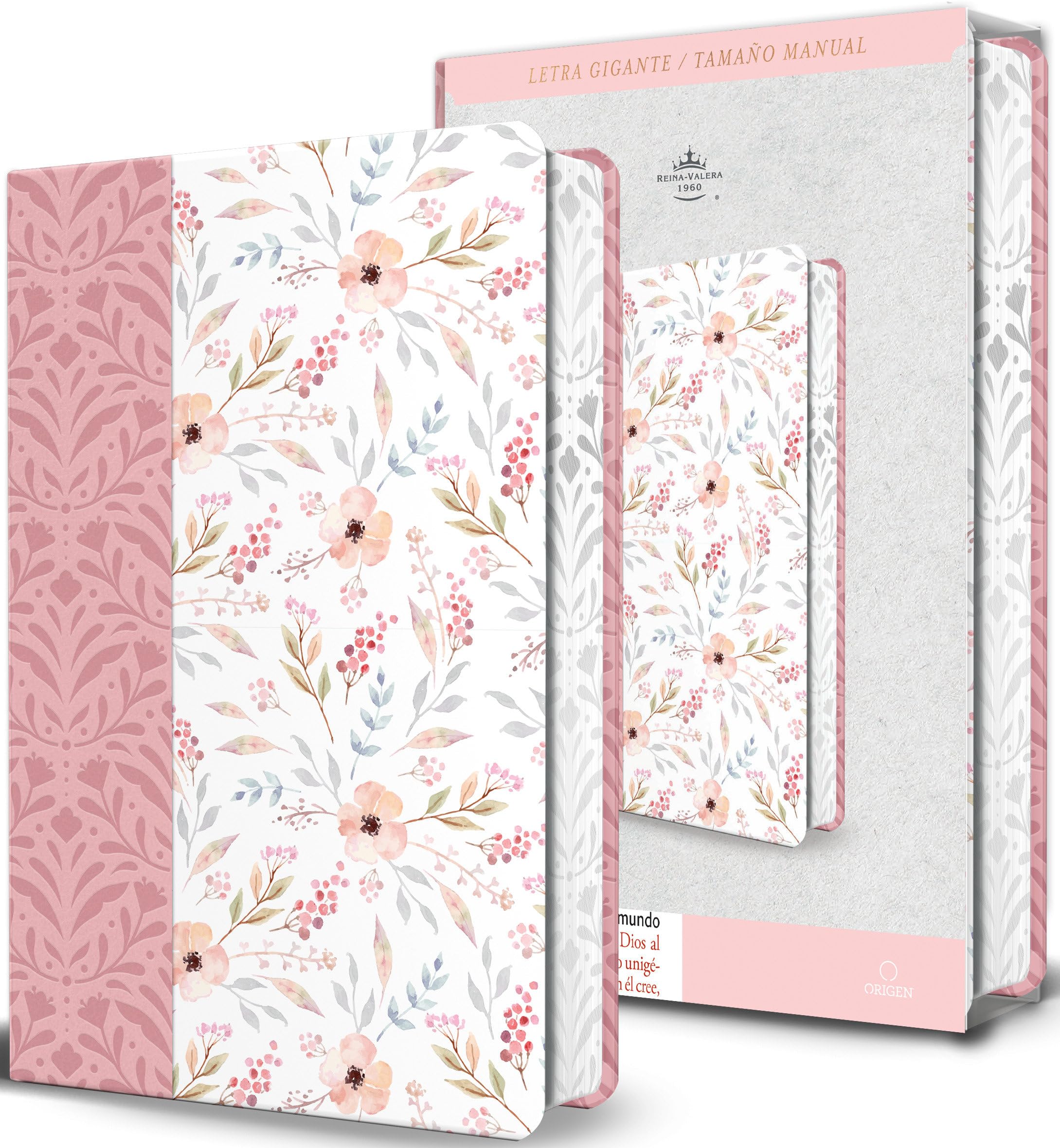 Santa Biblia / Holy Bible: Biblia RVR 1960, Rosada con flores, símil piel, gigante, / Spanish Bible RVR 1960 Giant Print Handy Size Leathersoft Pink Floral Religion & Esotericism