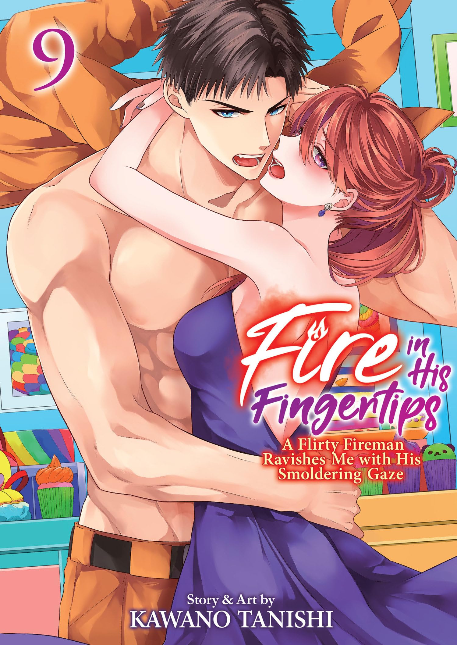 Fire in His Fingertips: A Flirty Fireman Ravishes Me with His Smoldering Gaze Vol. 9 Manga