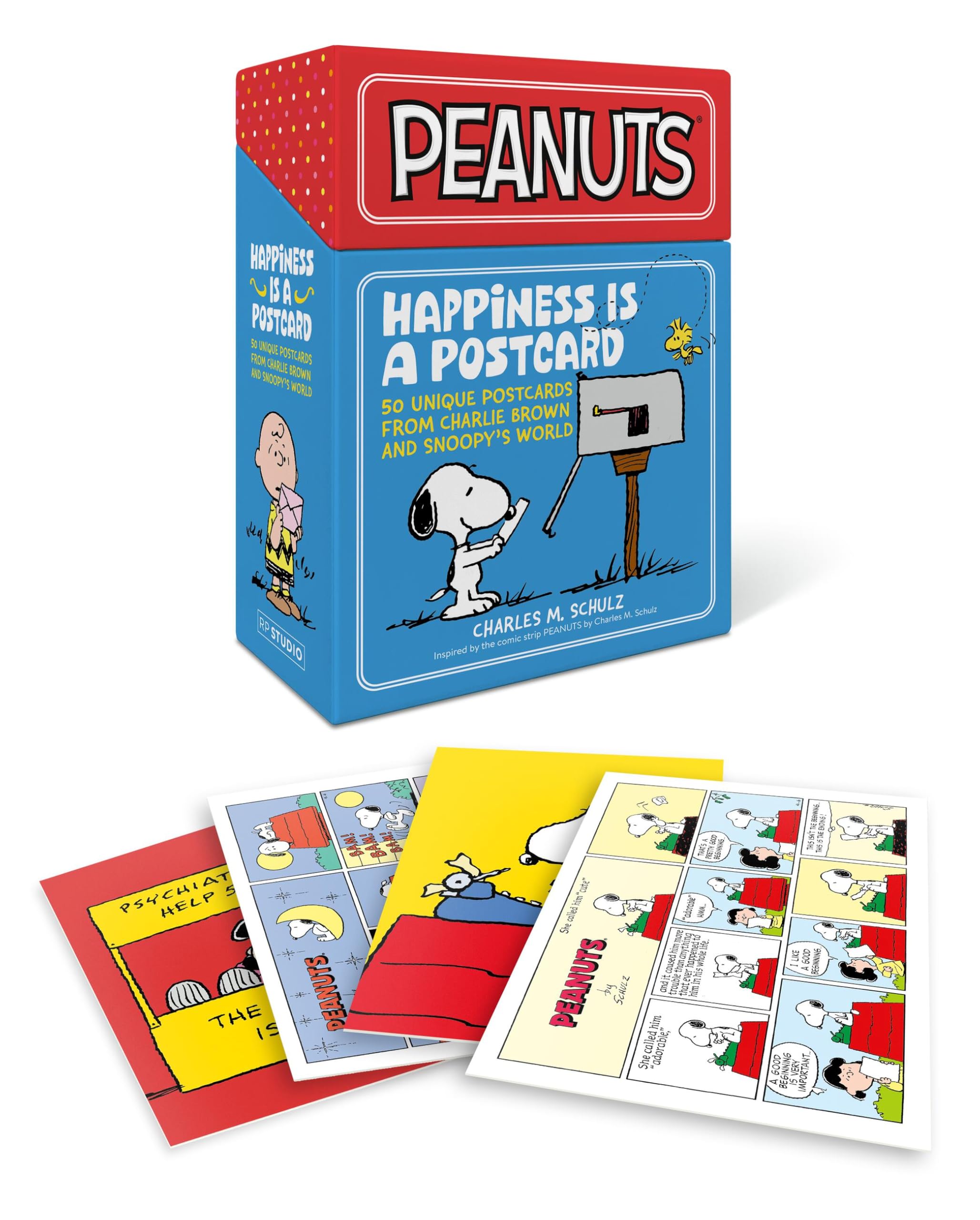 Peanuts: Happiness Is a Postcard: 50 Unique Postcards from Charlie Brown and Snoopy’s World Manga