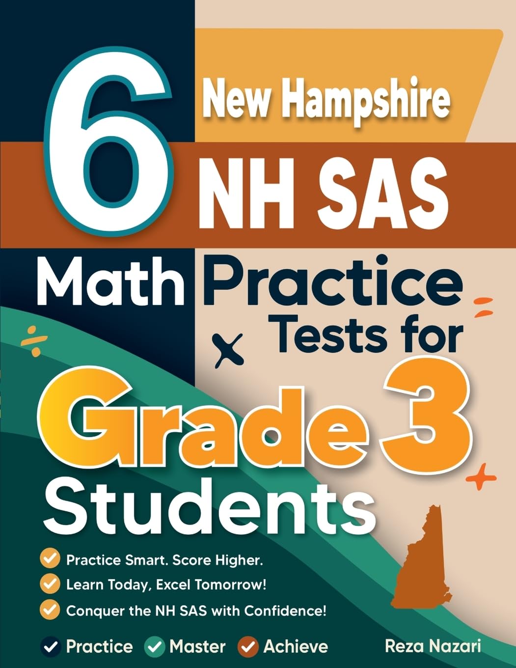 6 New Hampshire NH SAS Math Practice Tests for Grade 3 Students Education & Training