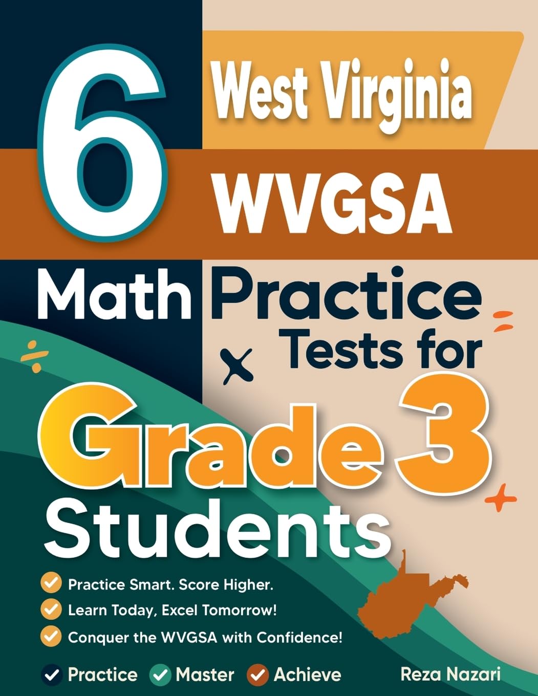 6 West Virginia WVGSA Math Practice Tests for Grade 3 Students Education & Training