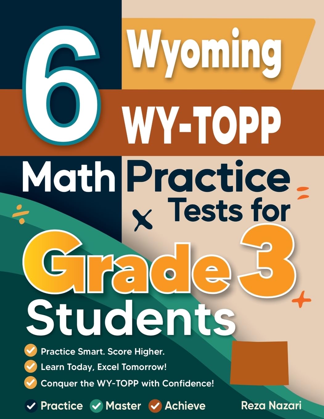 6 Wyoming WY-TOPP Math Practice Tests for Grade 3 Students Education & Training