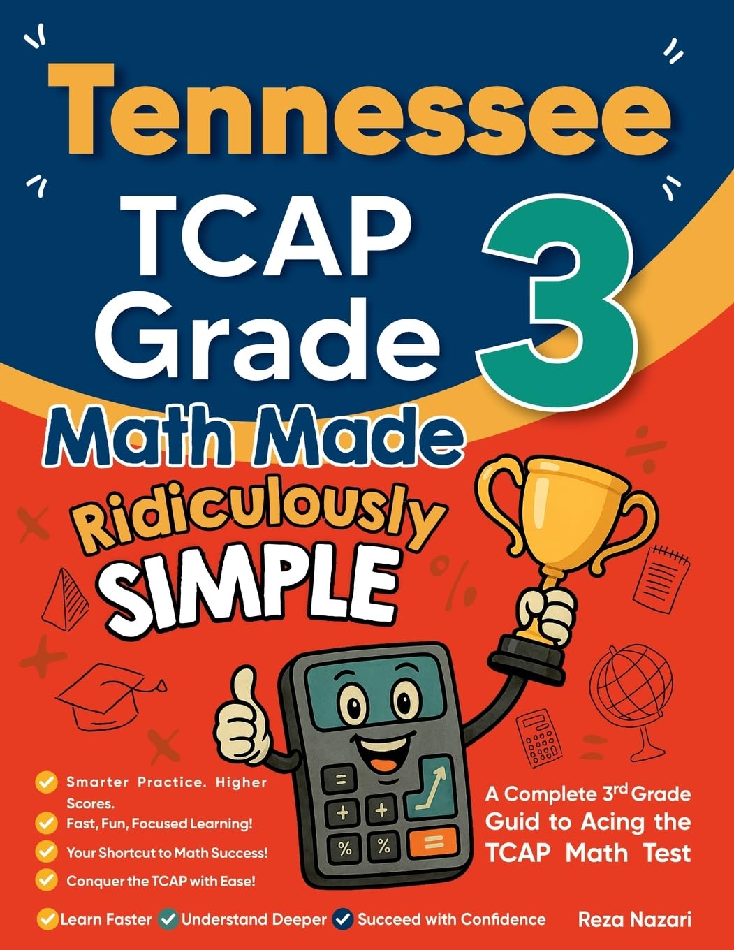 Tennessee TCAP Grade 3 Math Made Ridiculously Simple Books