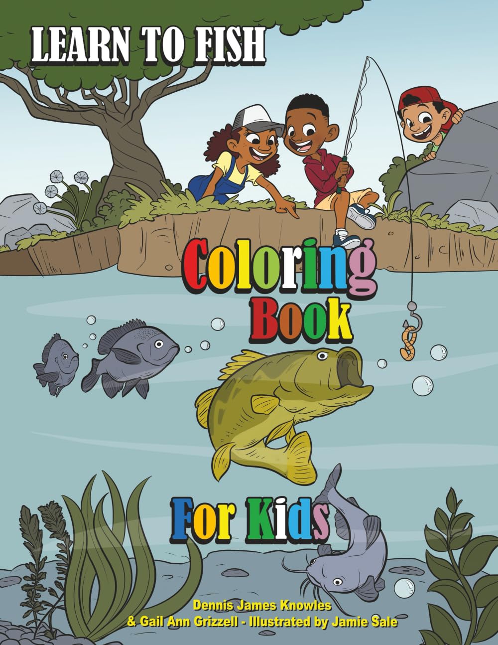 Learn to Fish Coloring Book for Kids Leisure & Fun