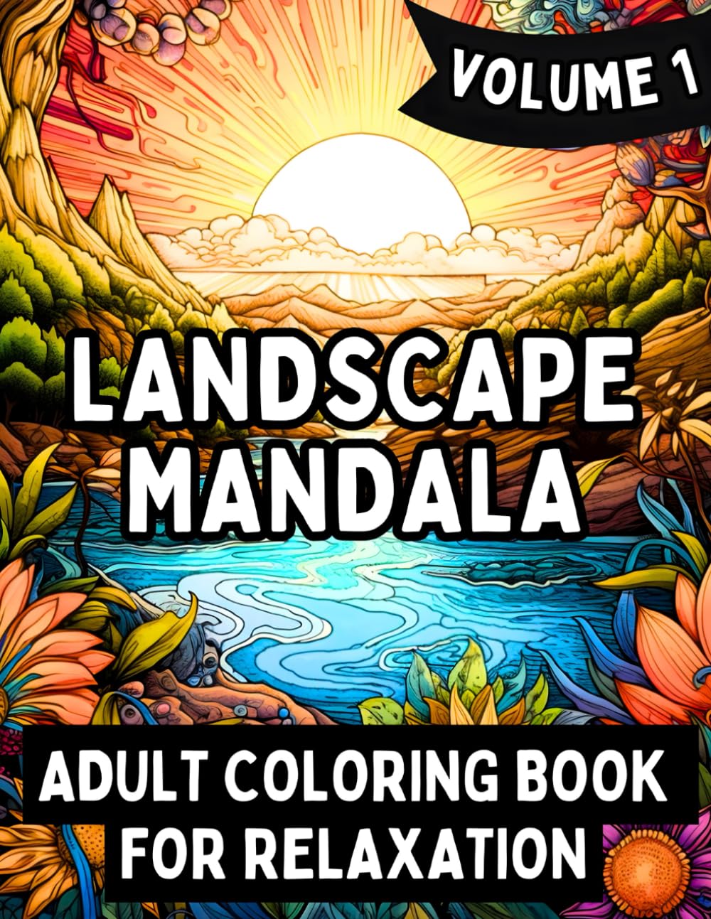 Clever Crafted Landscape Mandala: Adult Coloring Book for Relaxation, Anxiety, Mindfulness, and Stress Relief (Volume 1) (Adult Coloring Books for ... Mindfulness, and Stress Relief, Band 1) Film, Art & Culture
