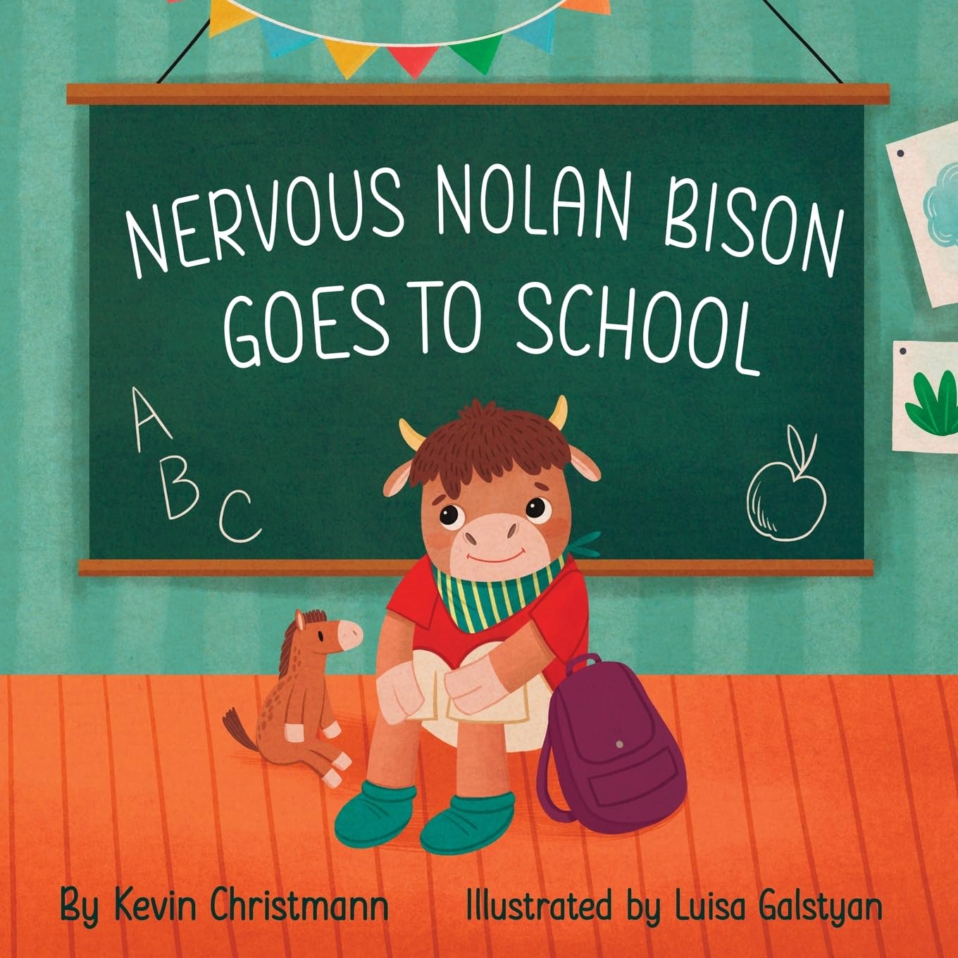Nervous Nolan Bison Goes to School: A Starting School Book for Kids Non-fiction