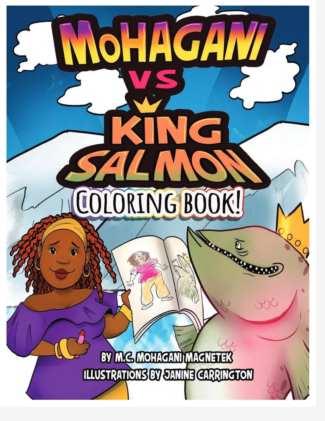 MoHagani vs King Salmon Coloring Book Hobbies & Crafts