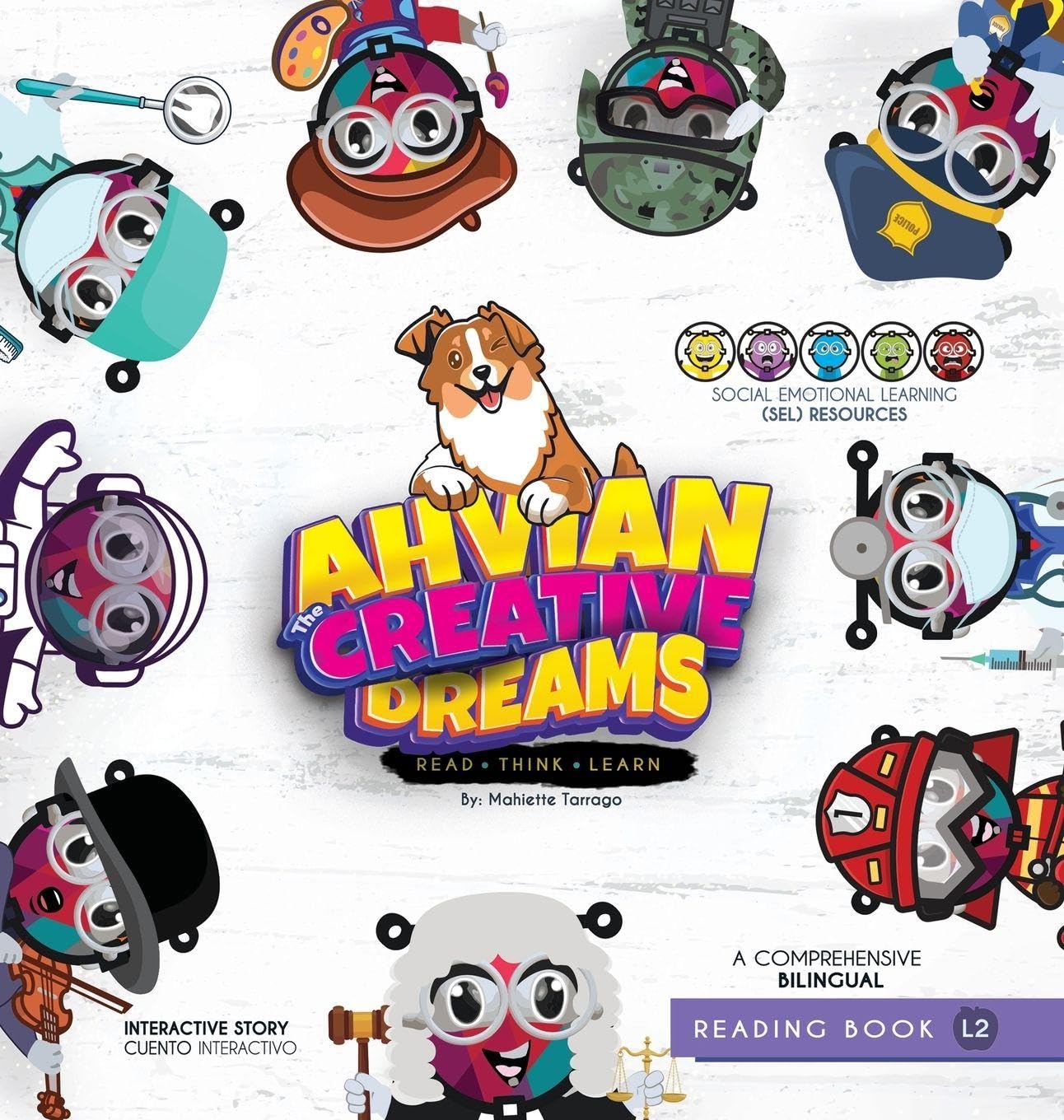 Ahvian The Creative "Dreams"- Bilingual Reading Book Foreign Languages ​​& Dictionaries