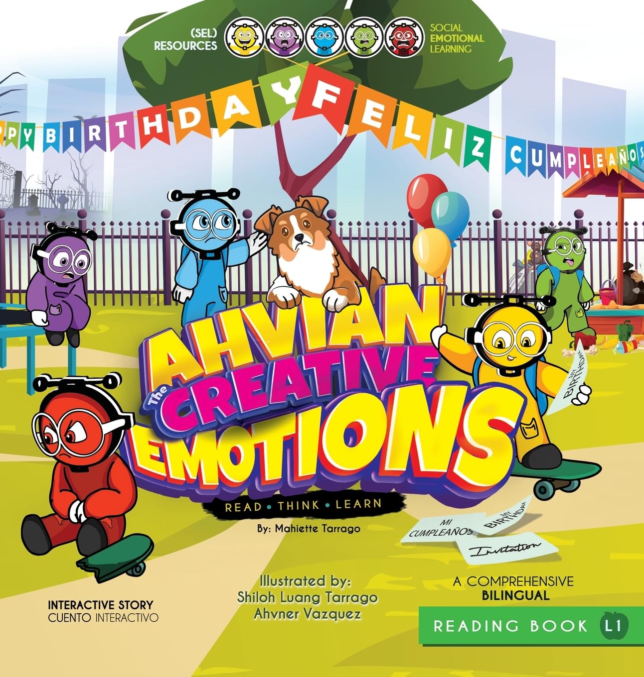 Ahvian The Creative "Emotions" - Bilingual Reading Book Books
