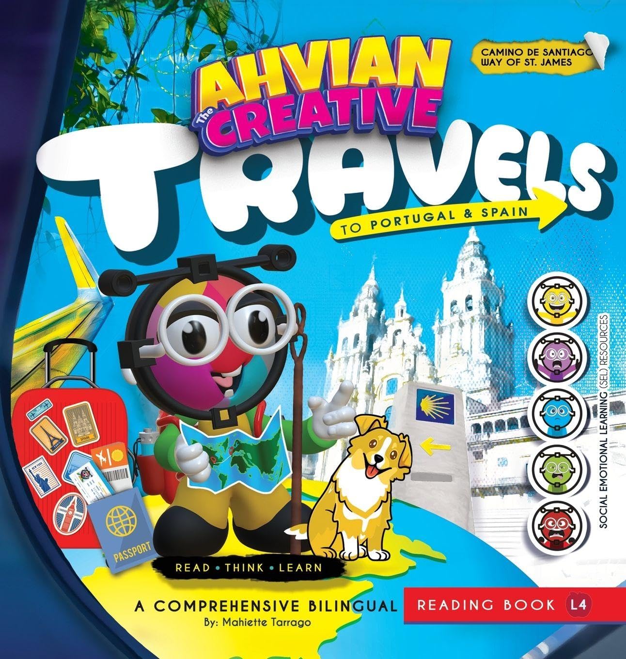 Ahvian The Creative "Travels" Spain - Bilingual Reading Book Foreign Languages ​​& Dictionaries