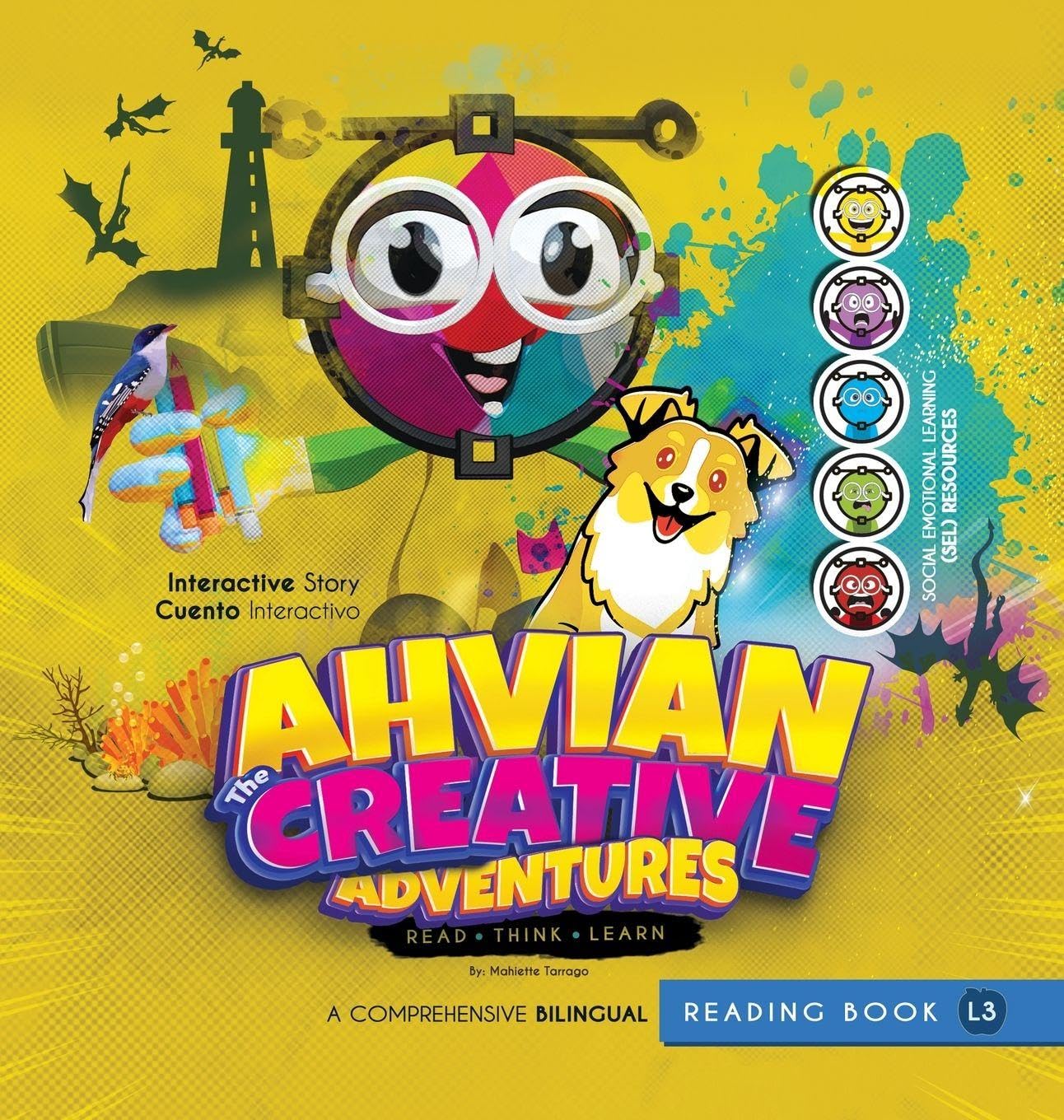 Ahvian the Creative "Adventures" - Bilingual Reading Book Foreign Languages ​​& Dictionaries