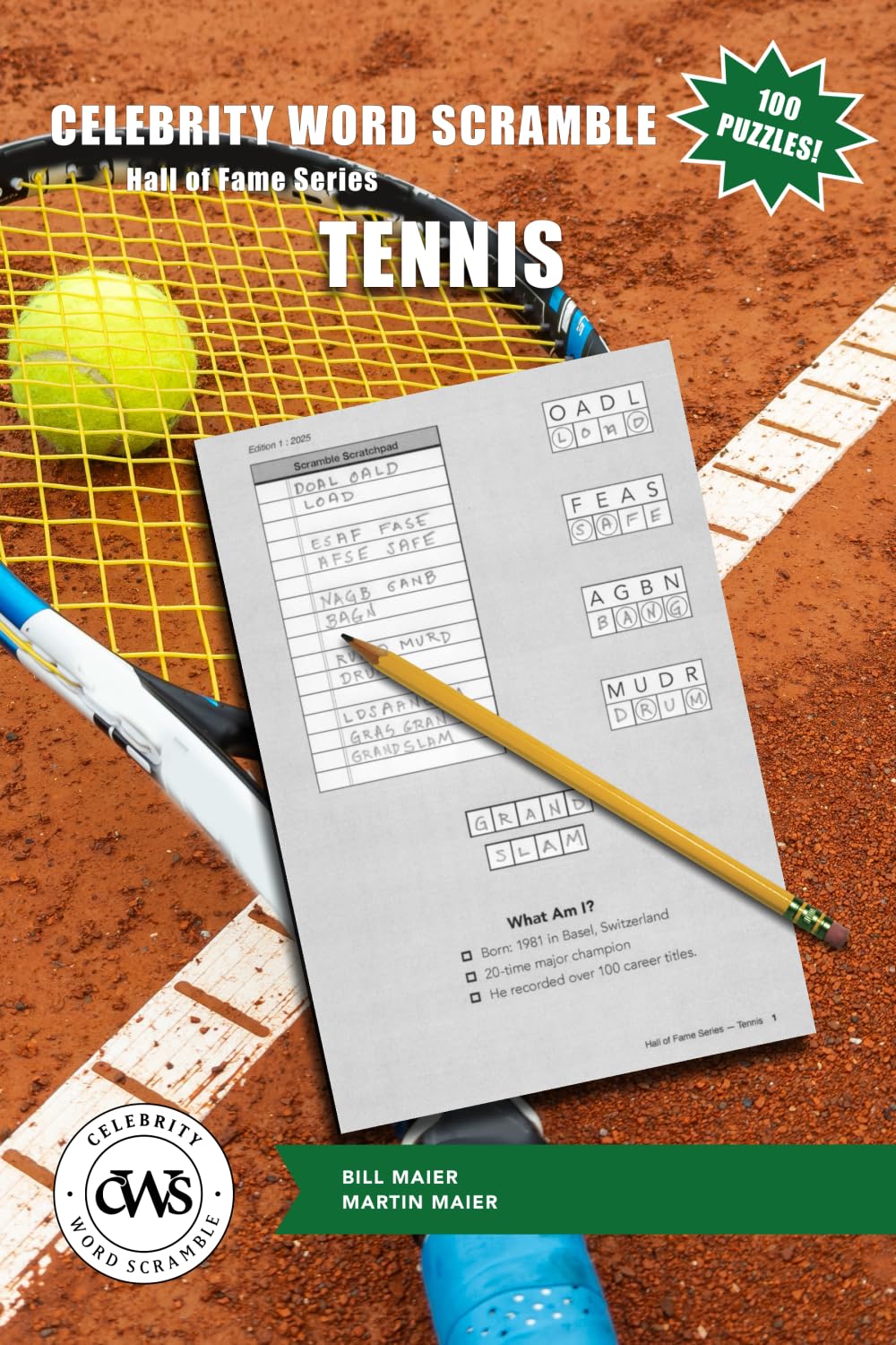 Celebrity Word Scramble Hall of Fame Series Tennis Leisure & Fun