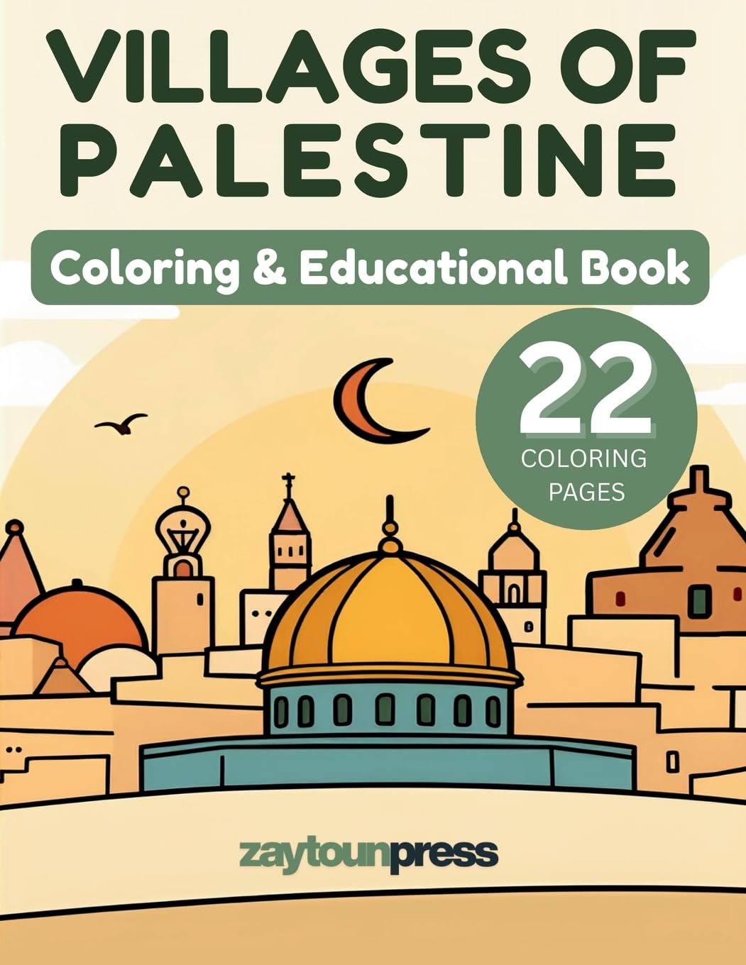 Villages of Palestine - Coloring & Educational Book Tiptoi & Games