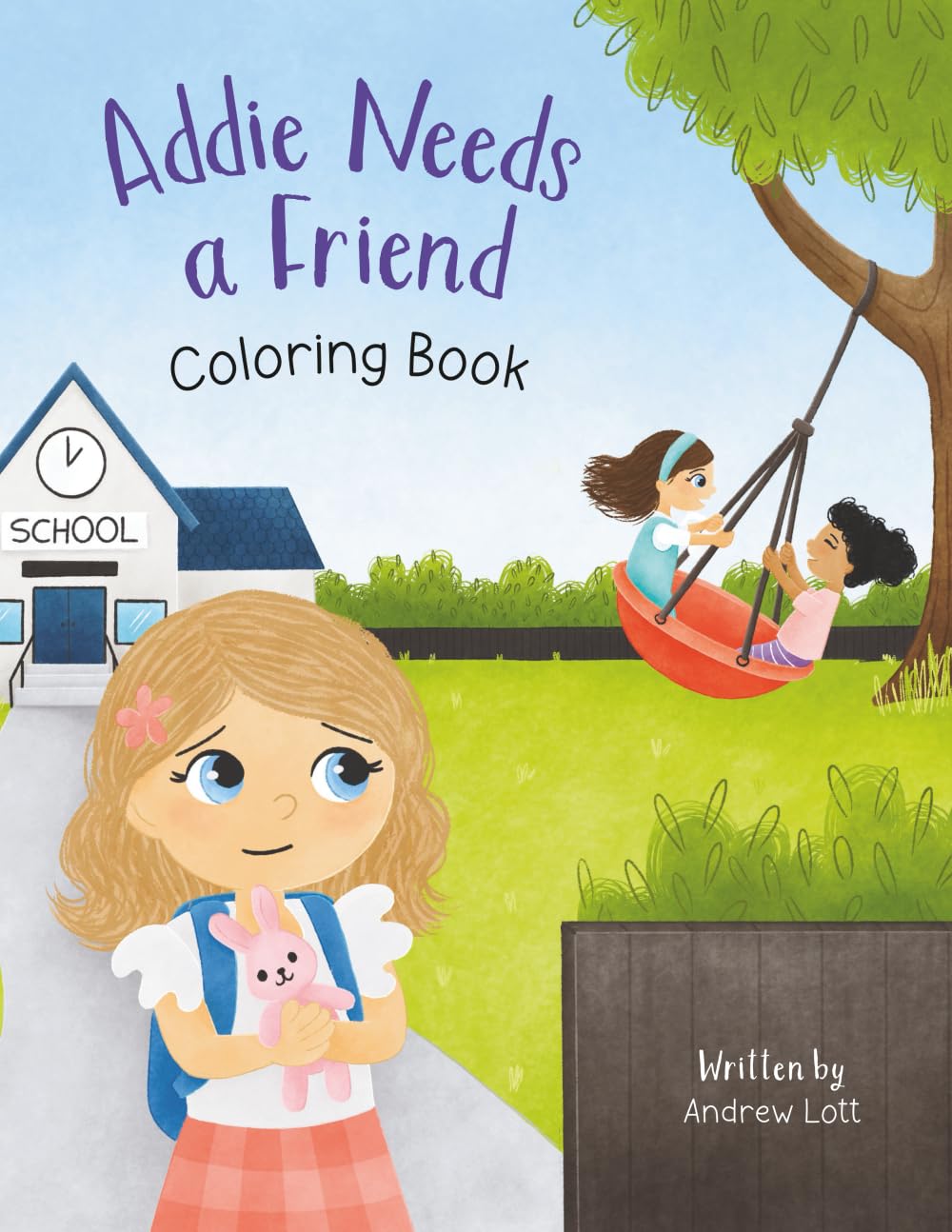 Addie Needs a Friend Coloring Book Non-fiction