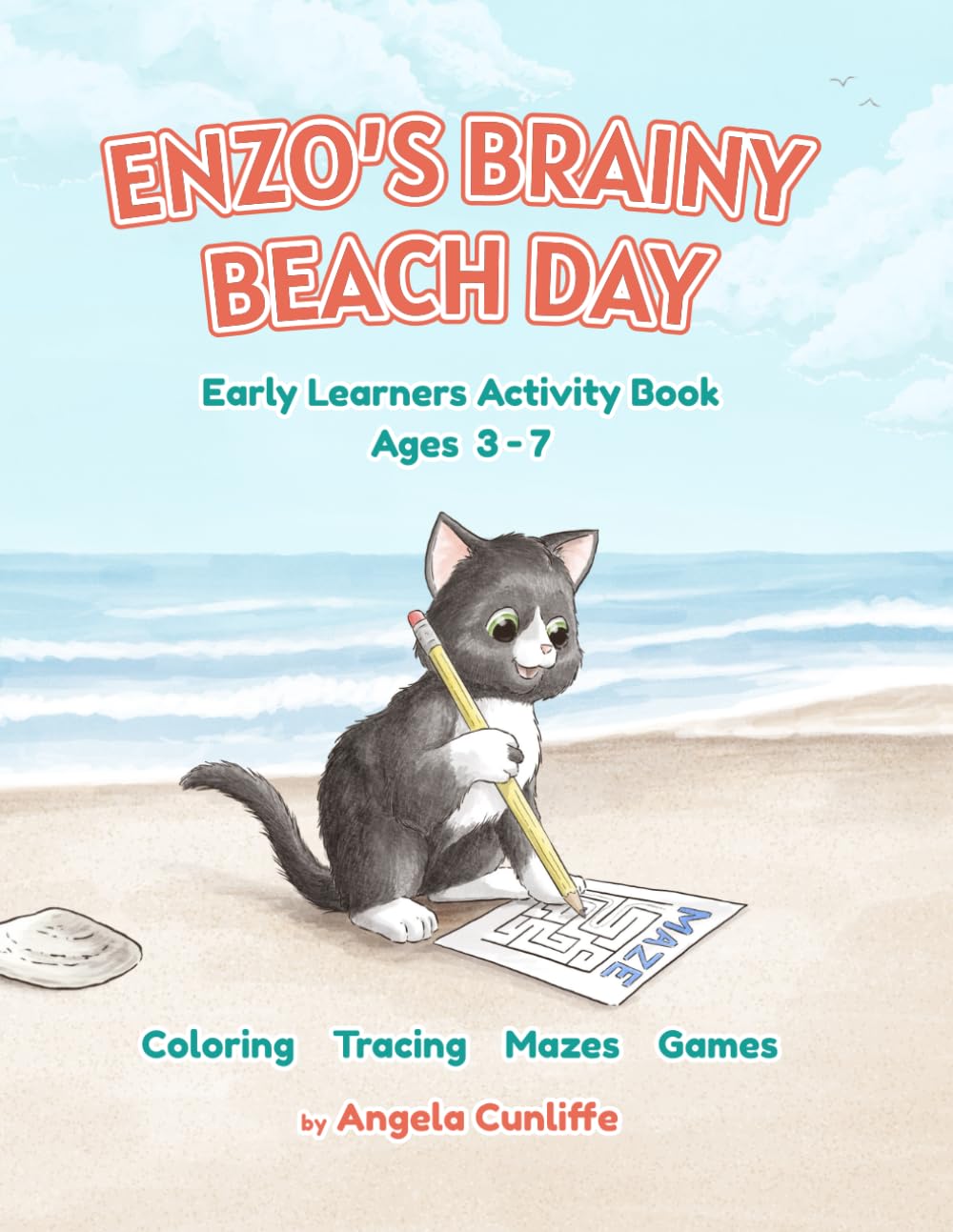 Enzo's Brainy Beach Day Early Learners Activity Book Non-fiction