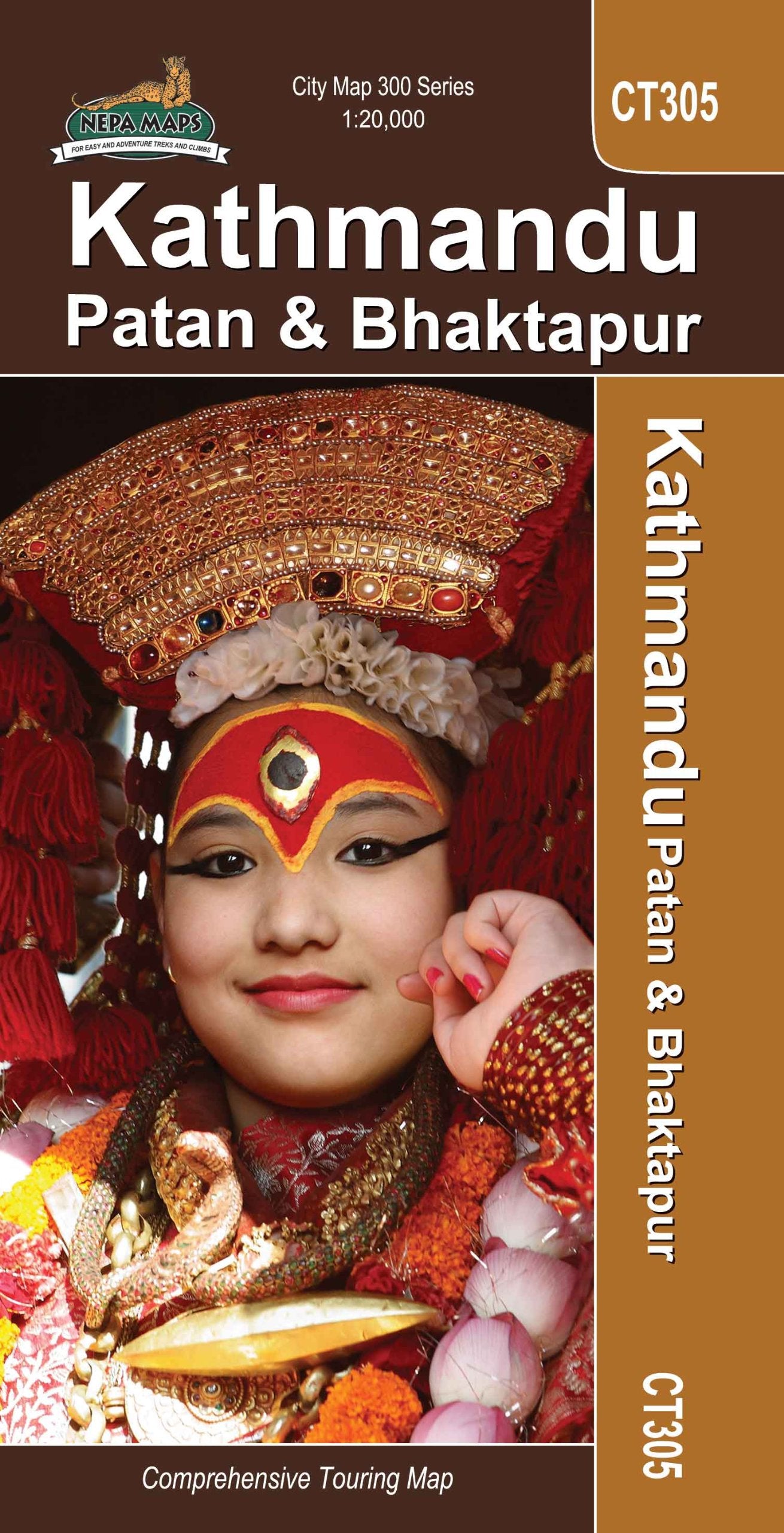 CT 305 City Map of Kathmandu, Patan & Bhaktapur 1:20.000 Maps & Plans