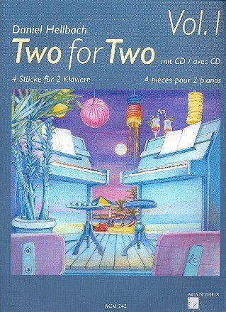 Two for two vol.1 (+CD): 4 Stücke für 2 Klaviere Sheet Music
