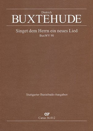 Buxtehude: Singet dem Herrn ein neues Lied (BuxWV 98). Partitur Sheet Music